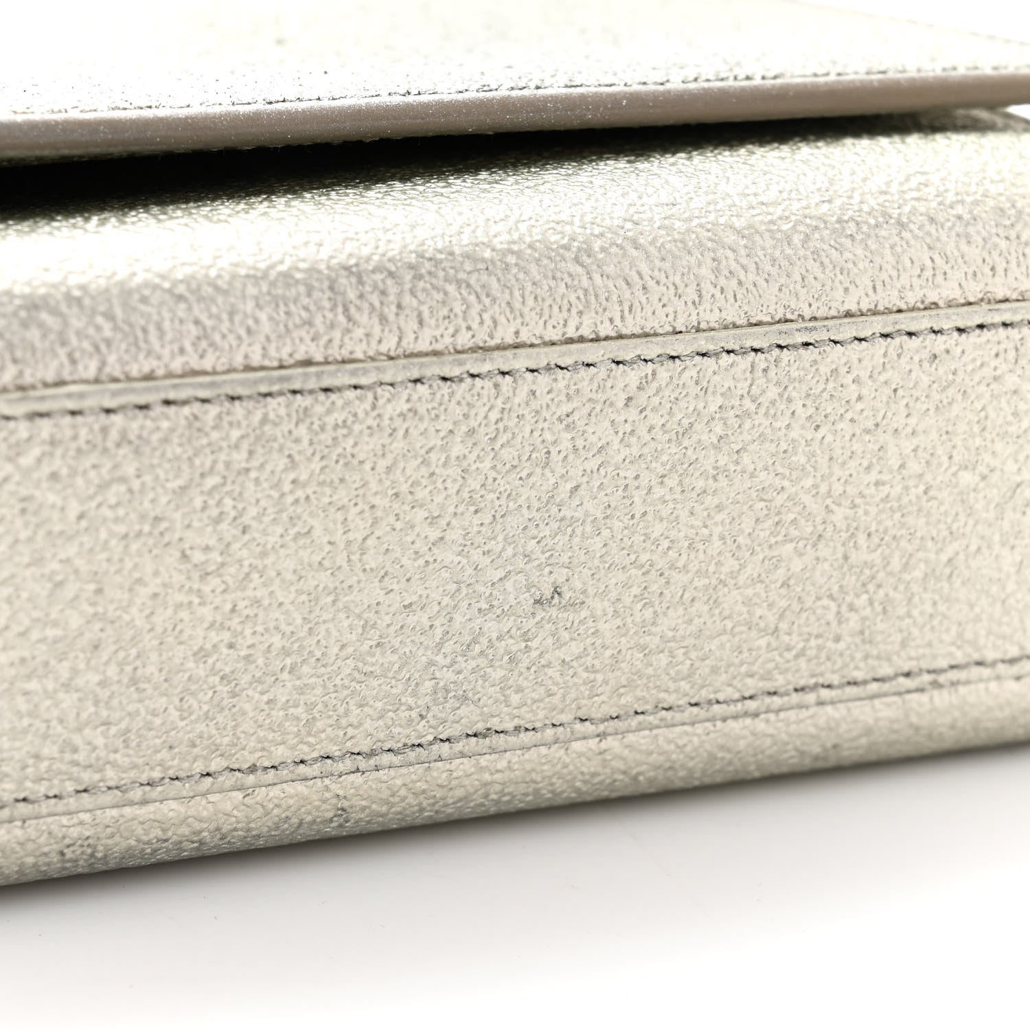 Saint Laurent Metallic Calfskin Medium Classic Monogram Kate Satchel Pale Gold 10 of 13