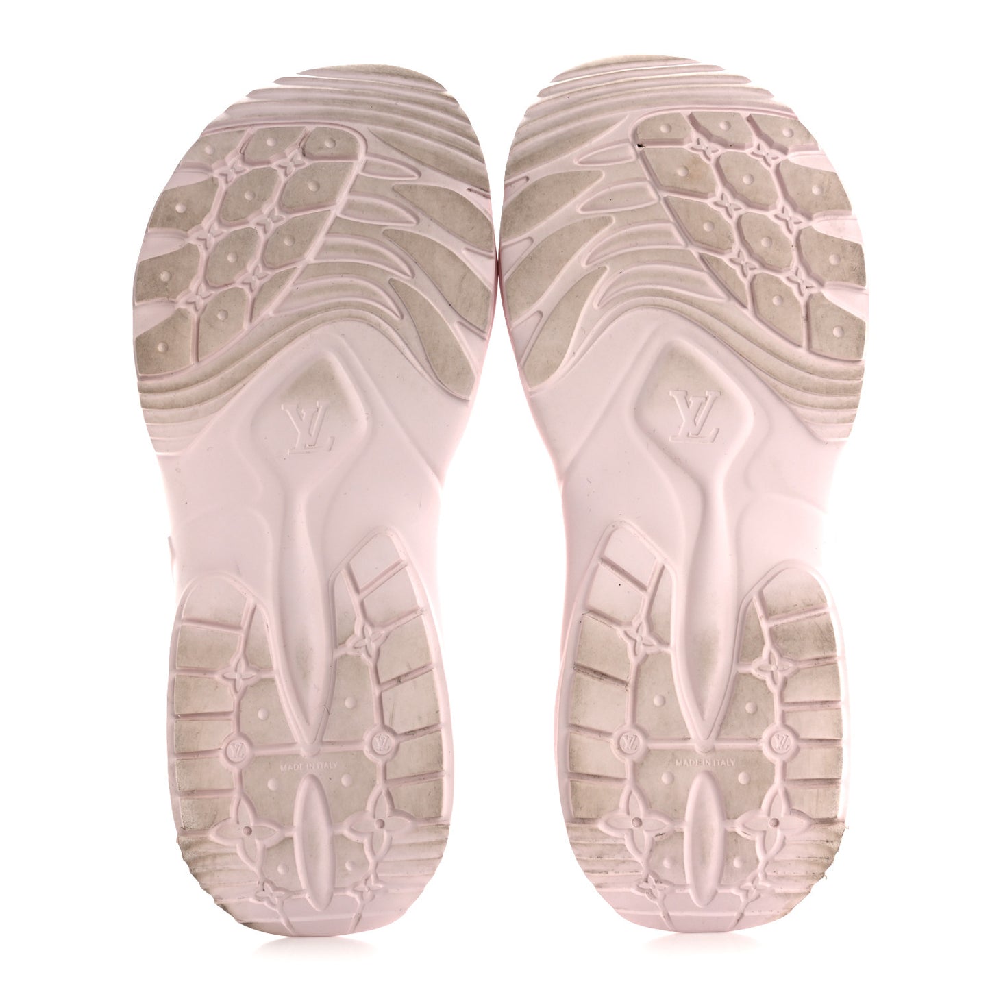 Rubber Monogram Embossed Pool 55 Flat Comfort Mule 40 Rose Clair
