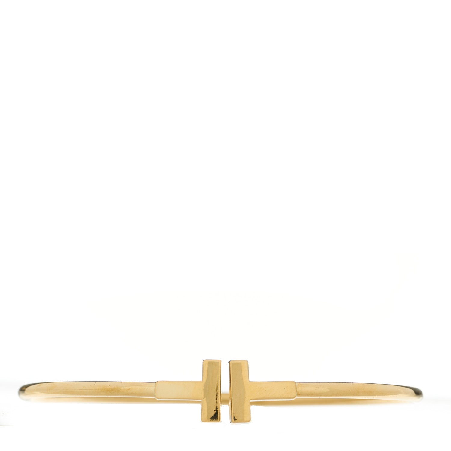 Tiffany 18K Yellow Gold T Wire Bracelet 1 of 4