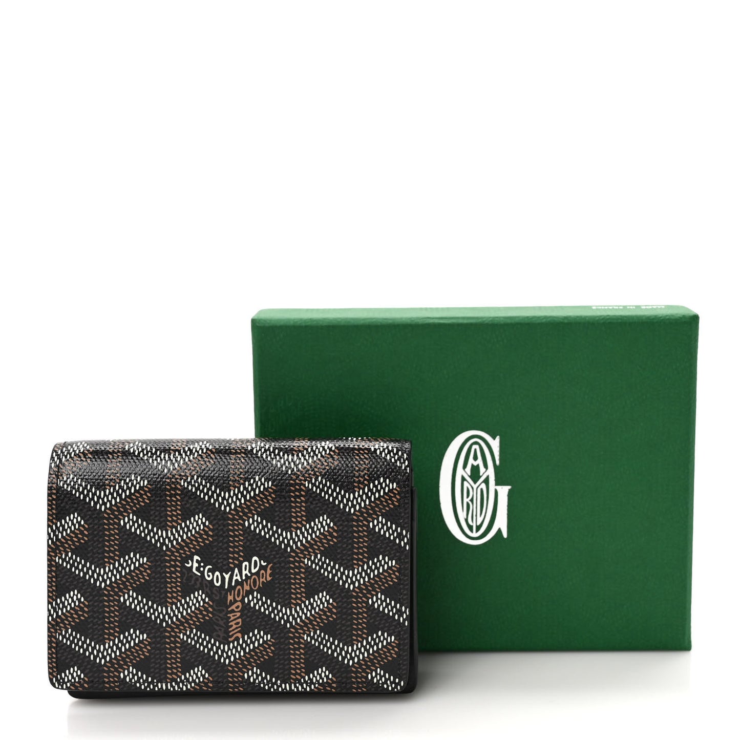 Goyardine Business Card Holder Black