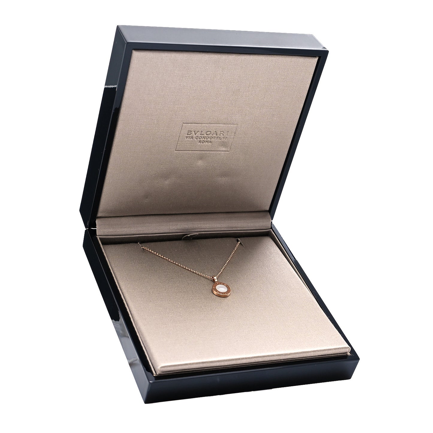 18K Rose Gold Mother of Pearl BVLGARI BVLGARI Pendant Necklace