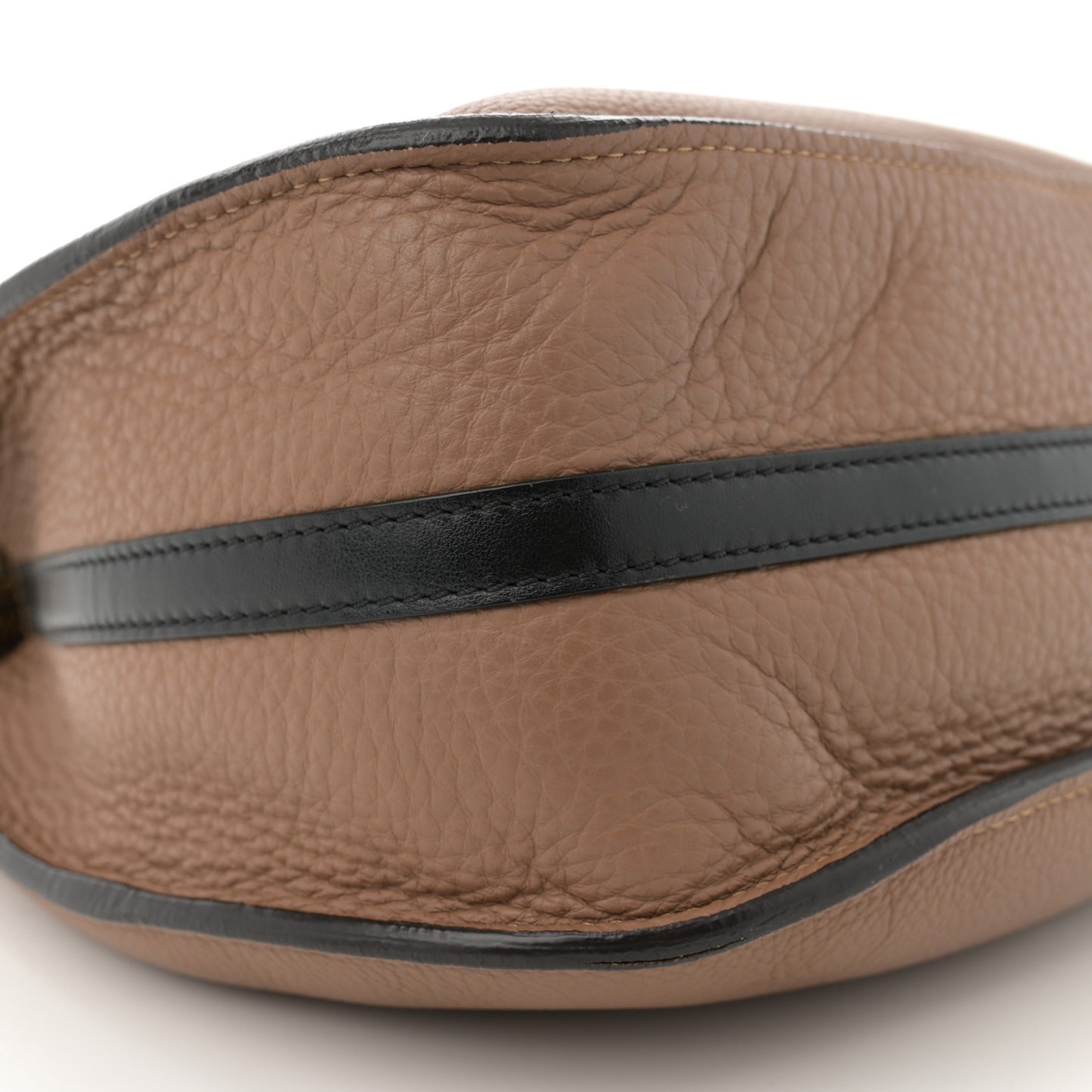 Grained Calfskin Small Hayley Hobo Nut