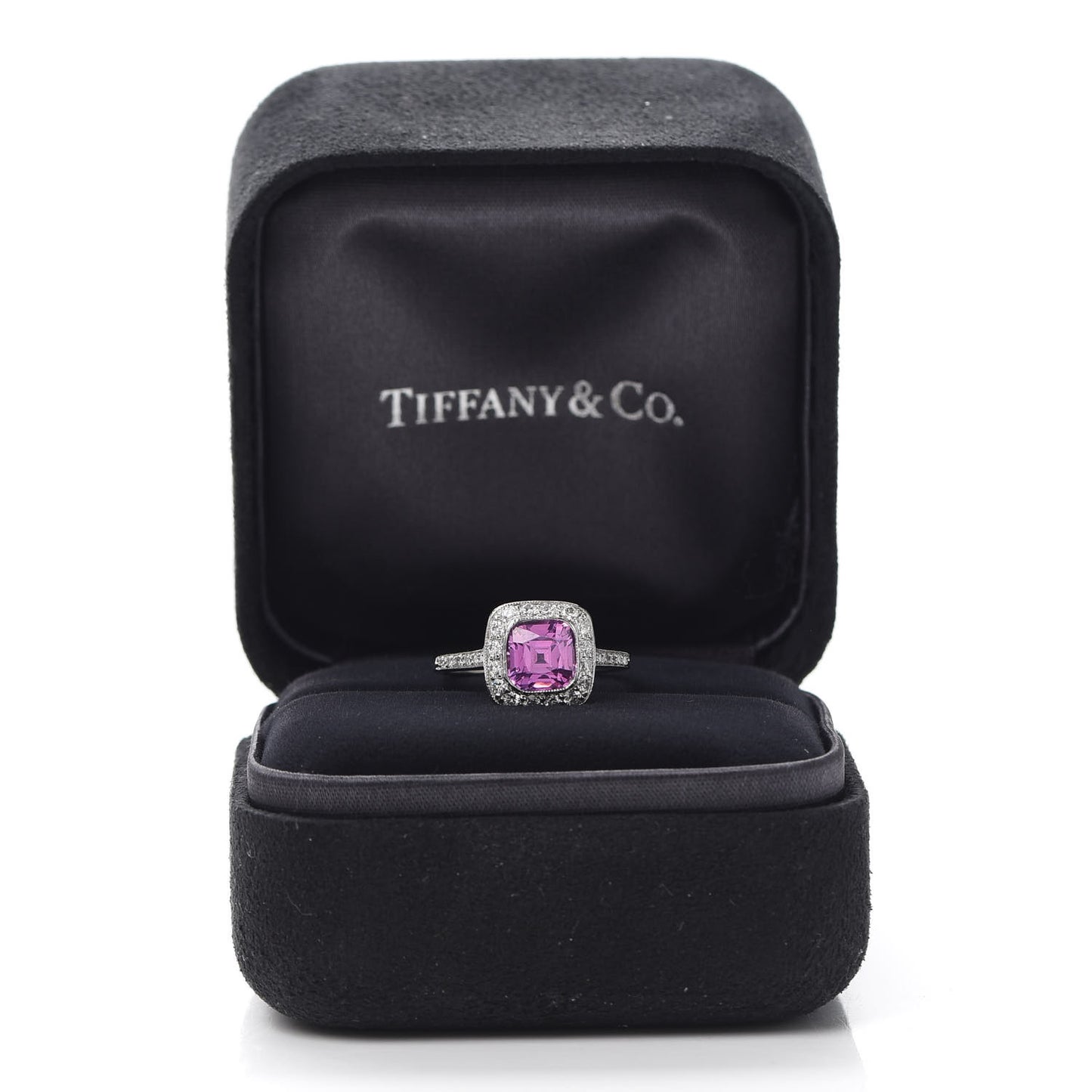 Platinum Pink Sapphire Diamond Legacy Ring 49 5