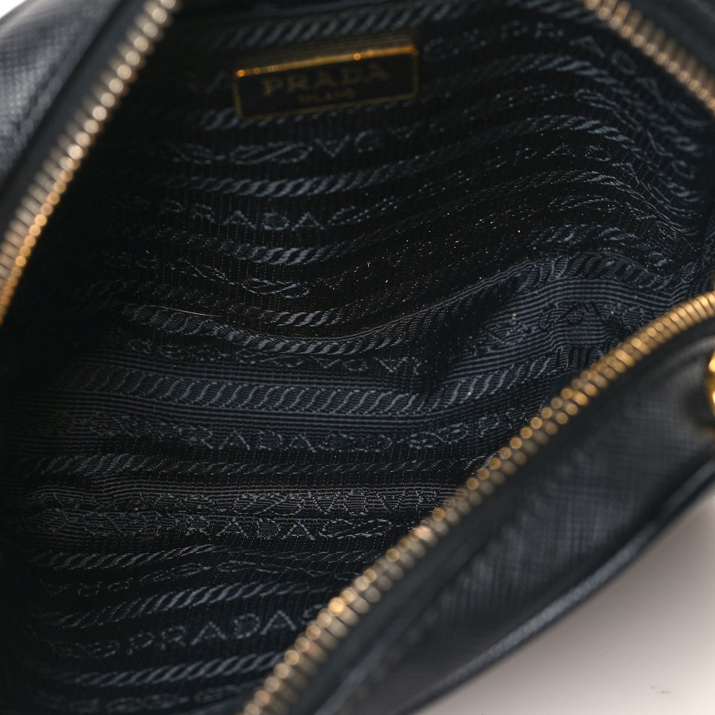 Saffiano Mini Camera Crossbody Bag Black