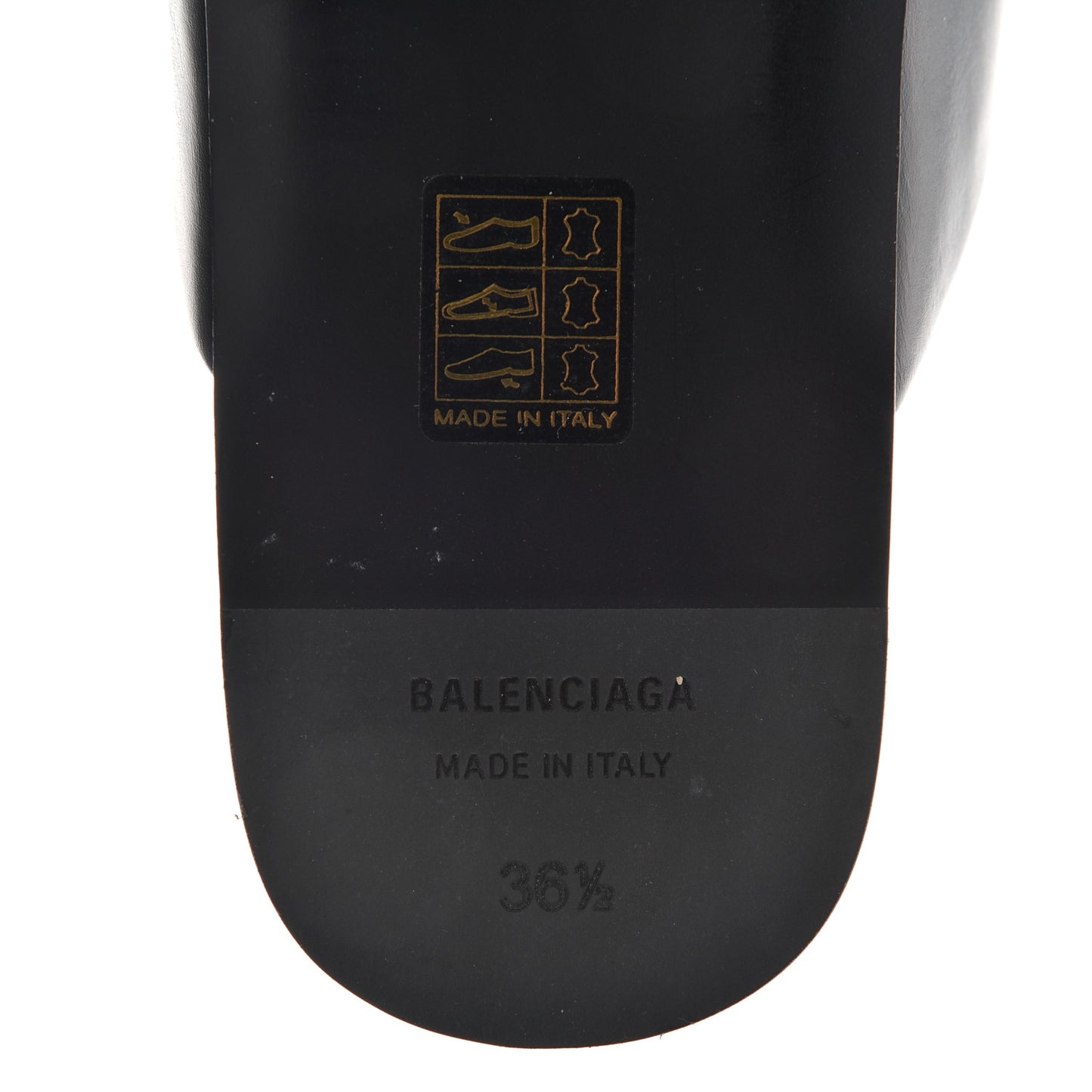Calfskin Mules 36.5 Black