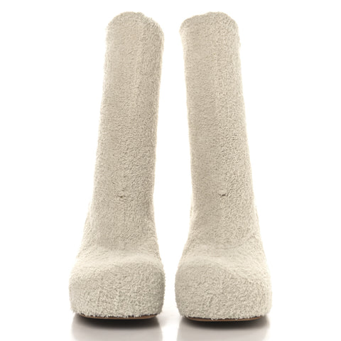 Spongy Knit The Bold Mid Calf Boots 37.5 Wax