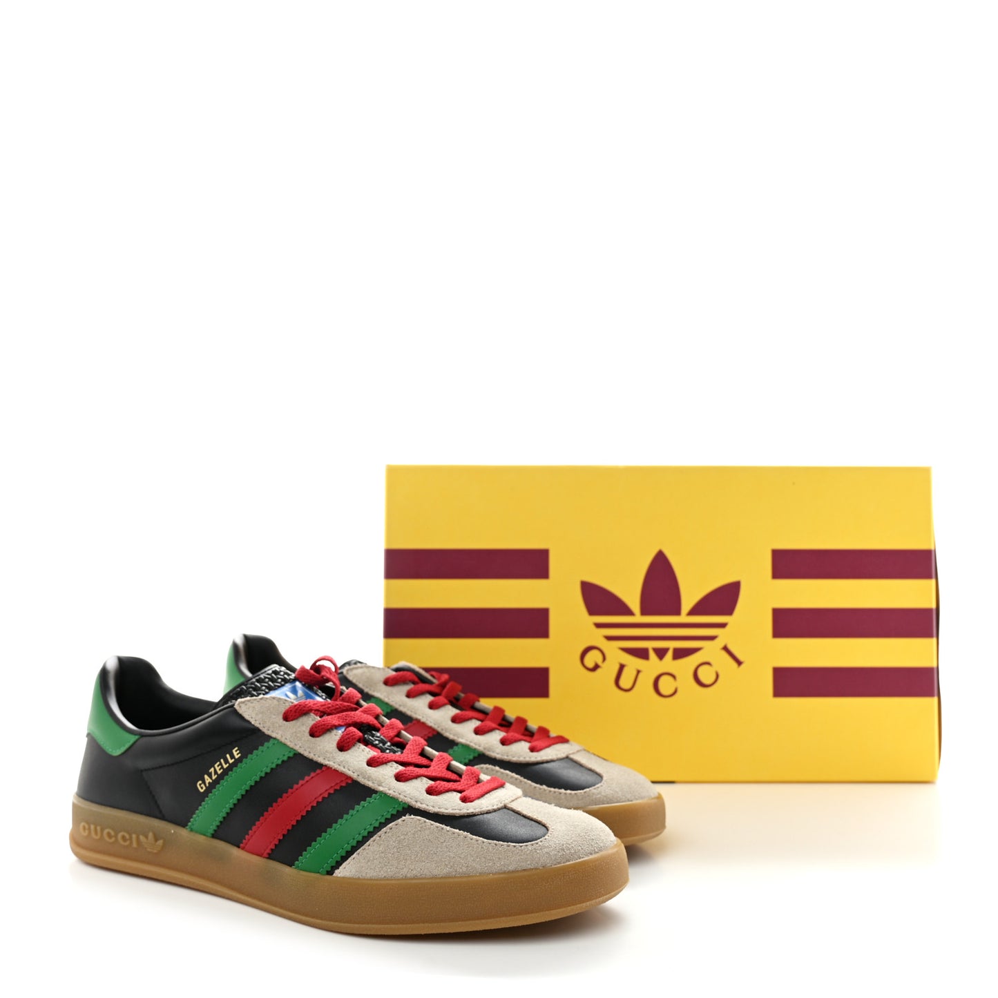 X ADIDAS Suede Madeira Demetra Mens Gazelle Sneakers 10.5 Oatmeal Black New Shamarock Hibiscus Red