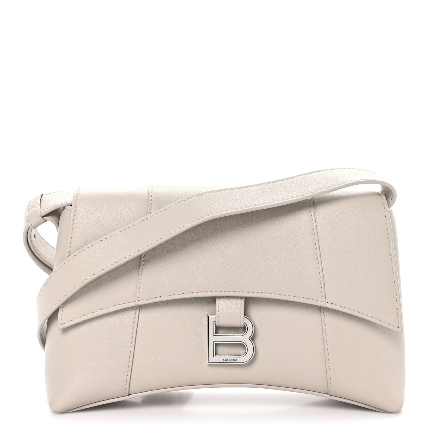 Semi Shiny Smooth Calfskin XS Downtown Shoulder Bag Cold Beige