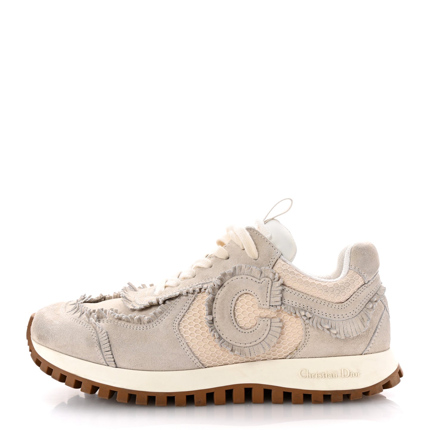 Suede C'est Dior Sneakers 40 Ecru