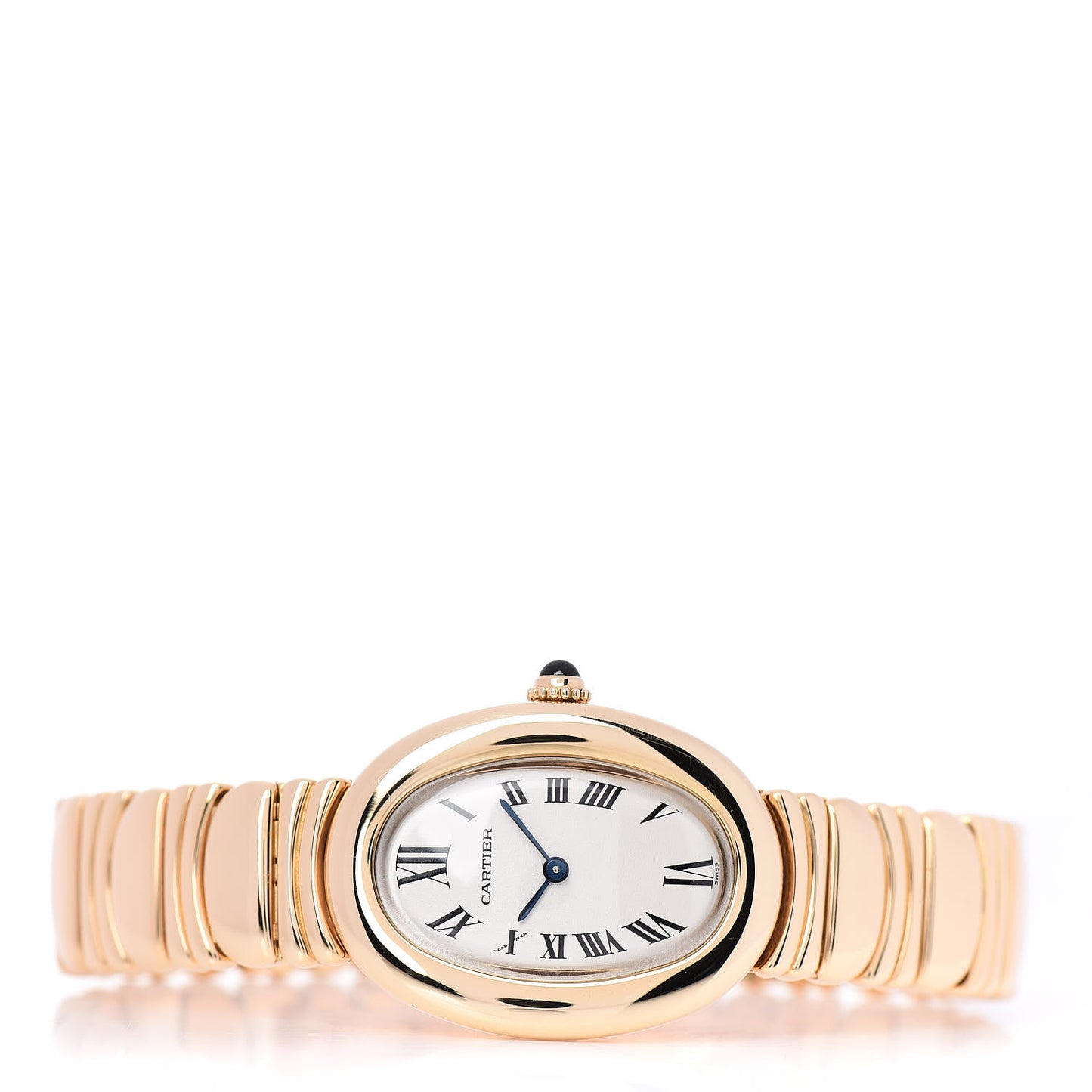 18K Yellow Gold 22mm Baignoire Quartz Watch