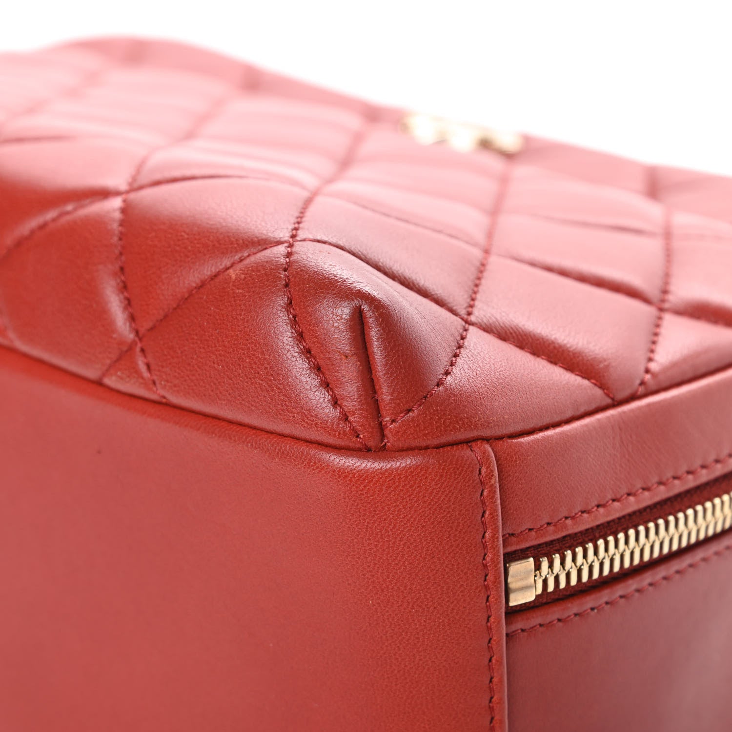 Chanel Lambskin Quilted Medium Trendy CC Bowling Bag Red 11 of 14