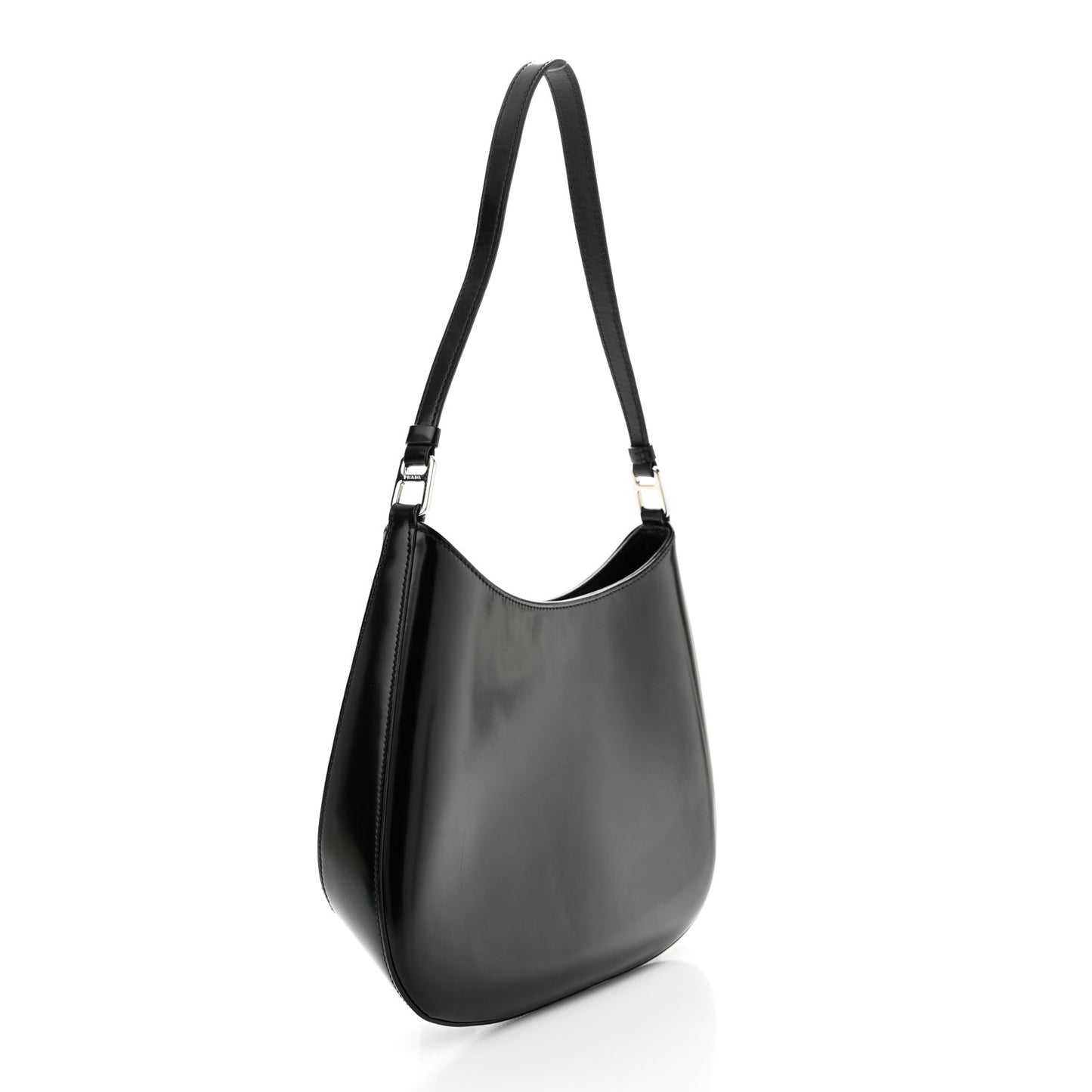 Spazzolato Cleo Shoulder Bag Black
