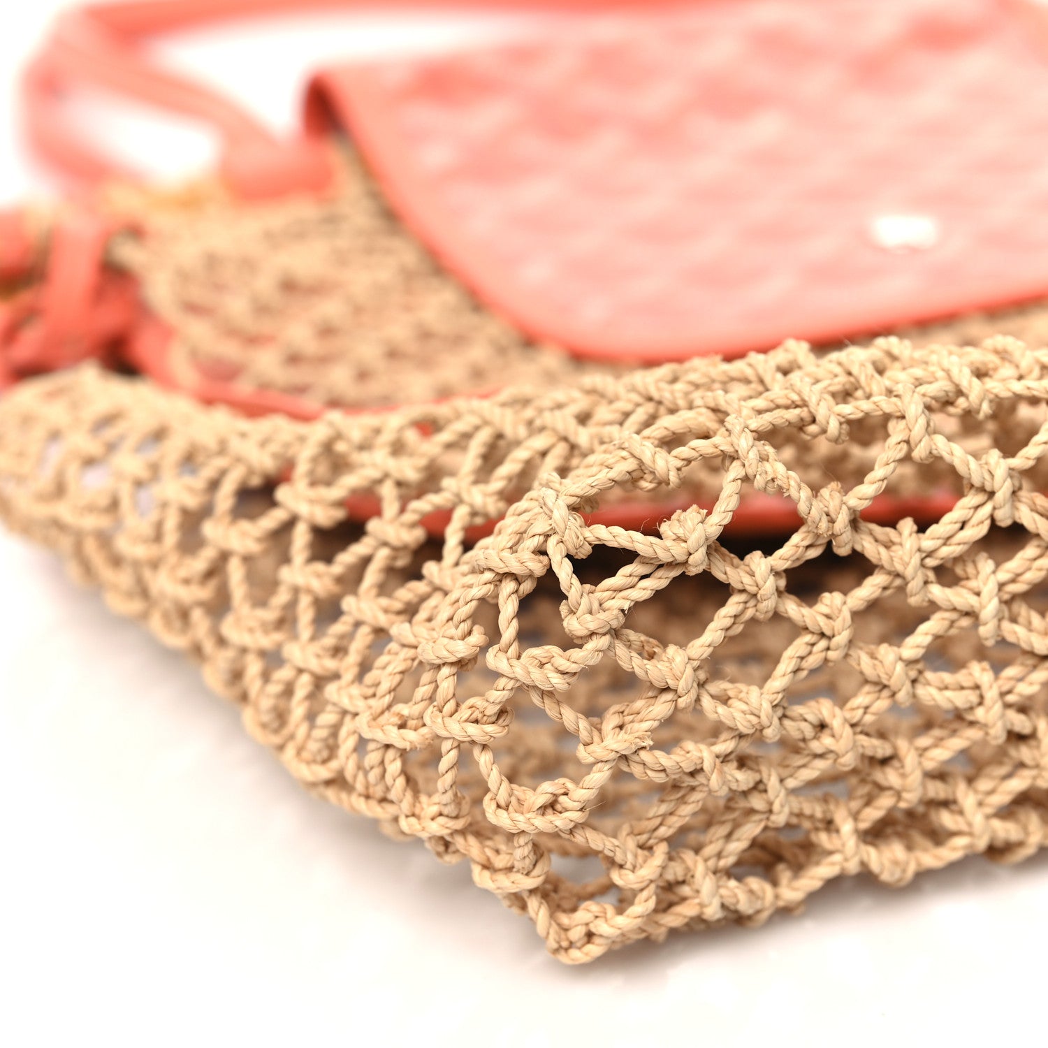 Goyard Goyardine Net Aligre Tote Coral 8 of 9