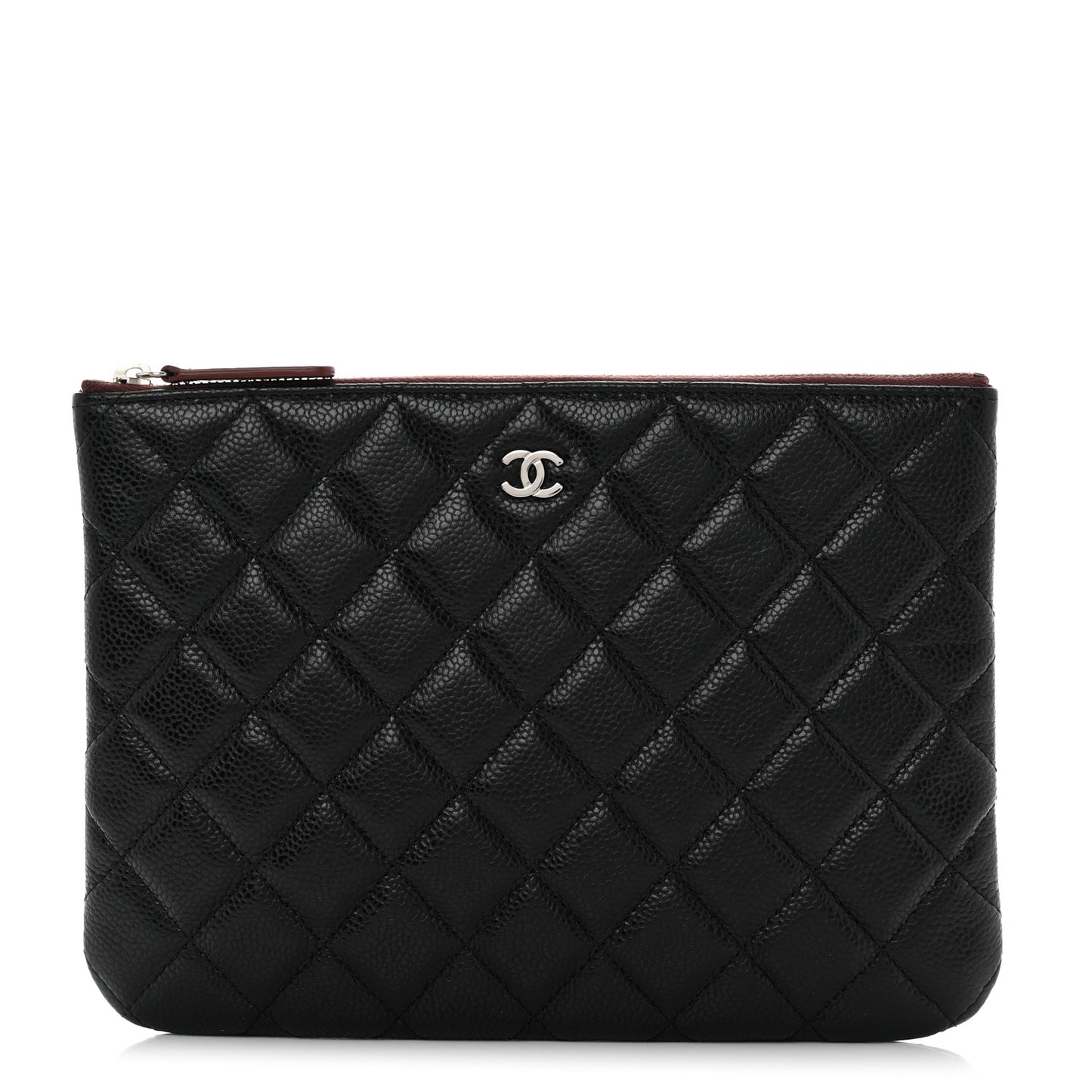 Caviar Quilted Medium Cosmetic Case Black