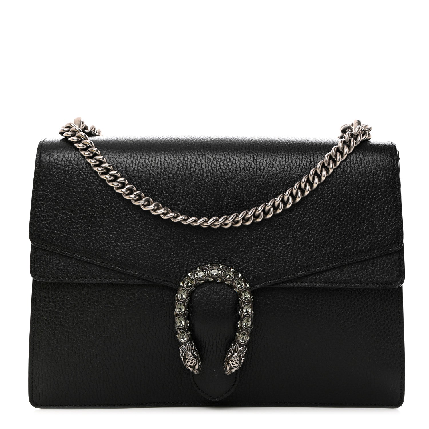 Gucci Dollar Calfskin Crystal Medium Dionysus Shoulder Bag Black Black Diamond 1 of 10