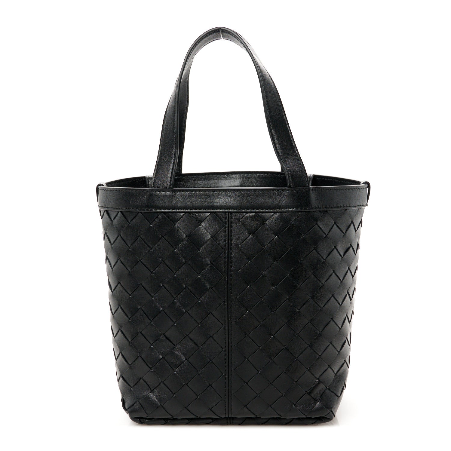 Bottega Veneta ブラックバック Men's Small Intrecciato Zipped Tote in Black | Bottega Veneta US