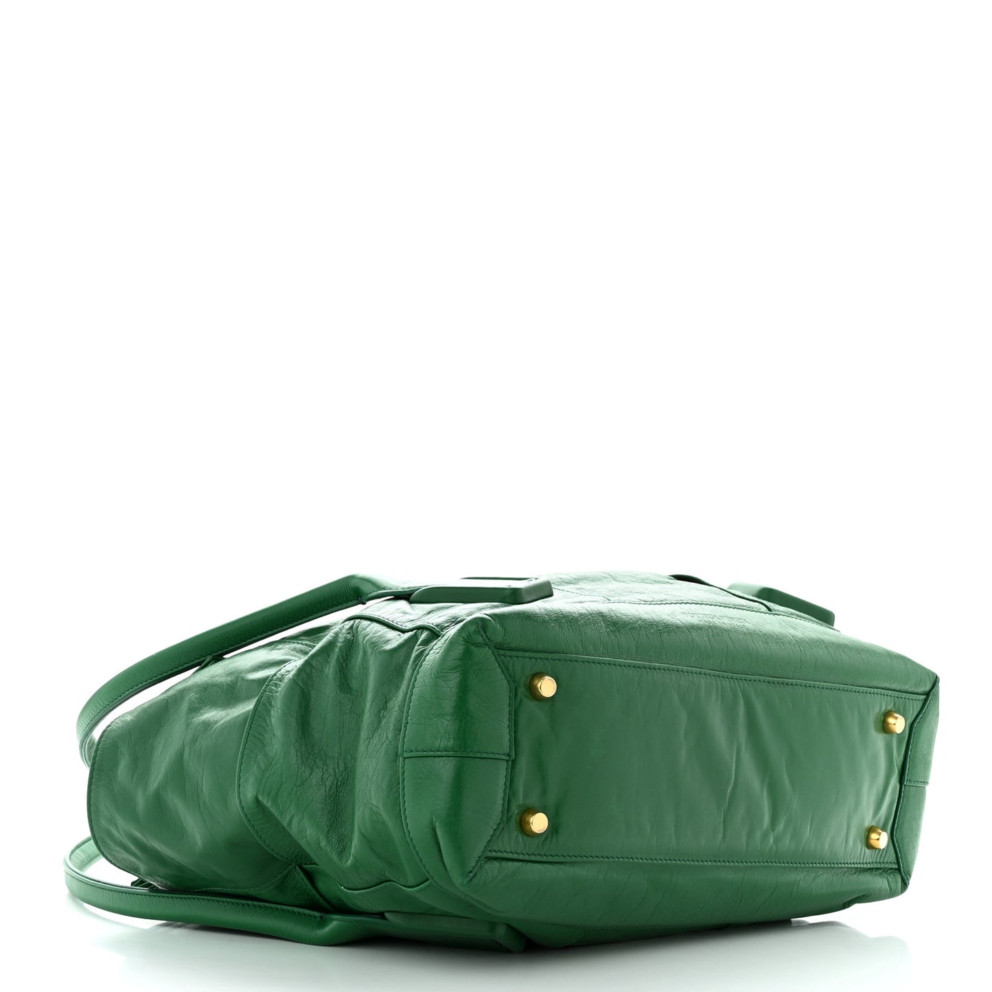 Paper Calfskin Maxi Intrecciato Medium Arco Slouch Racing Green