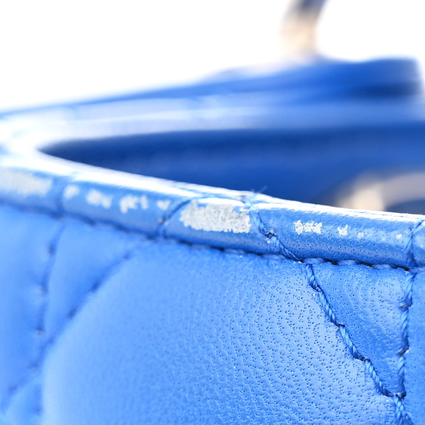 Lambskin Cannage Medium Lady Dior Blue