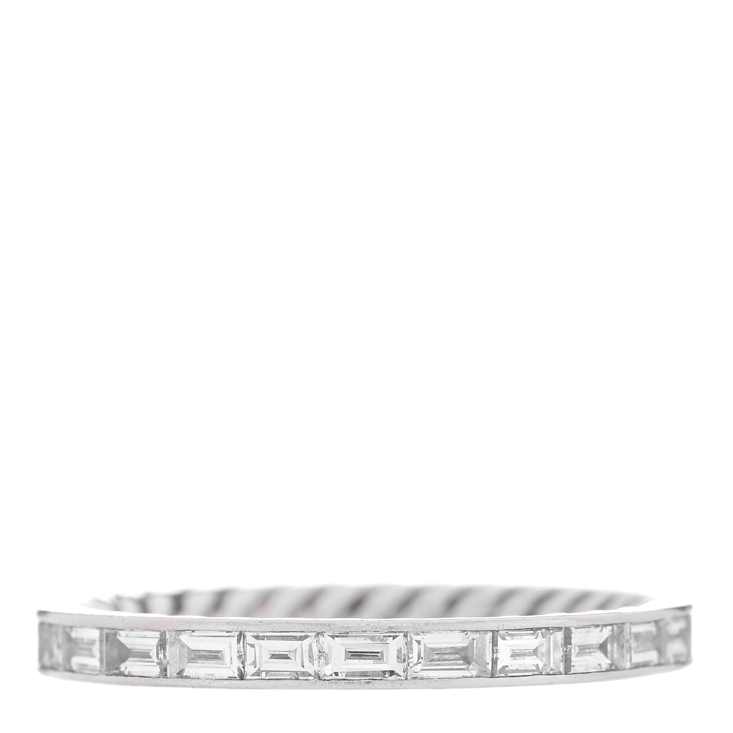 Platinum Diamond Eden Baguette Wedding Band Ring 49 5