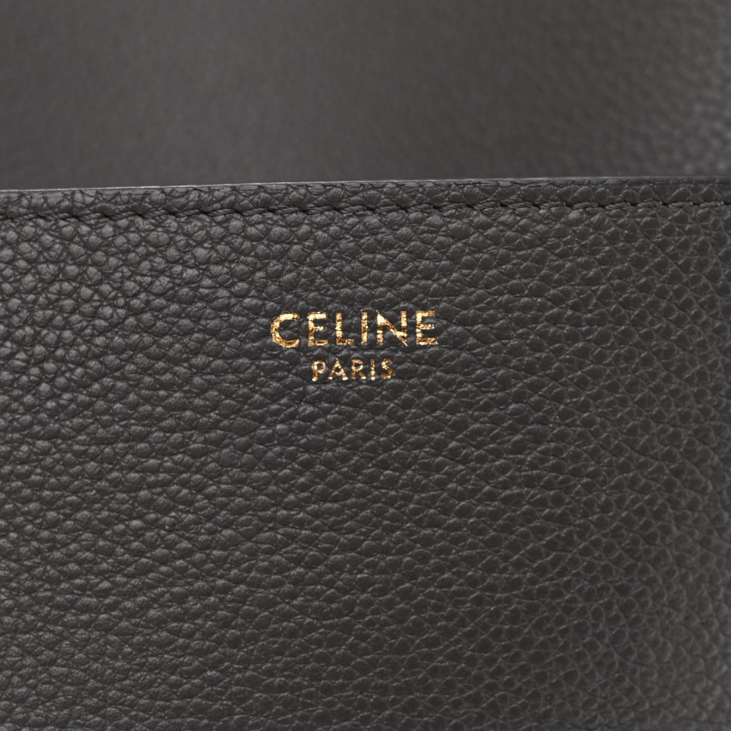 Soft Grained Calfskin Sangle Bucket Bag Kohl