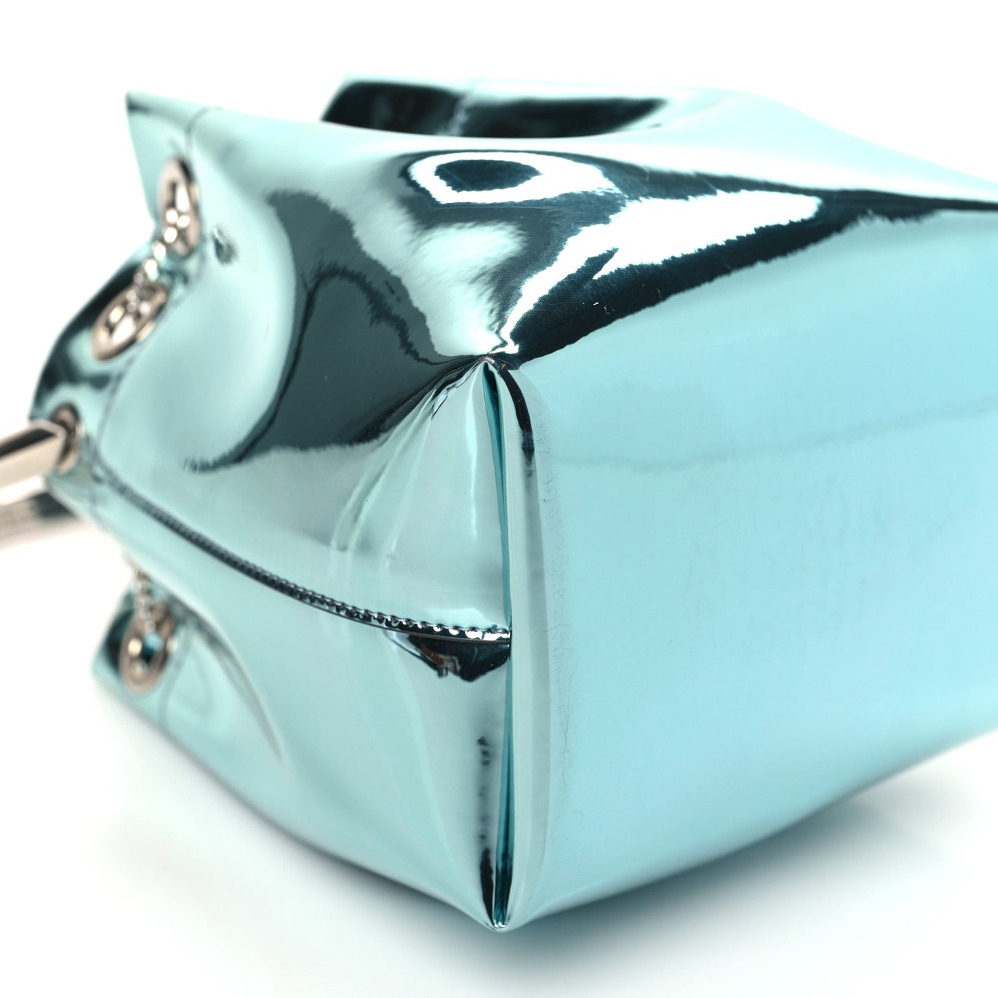 Metallic Patent Bon Bon Bag  Malibu