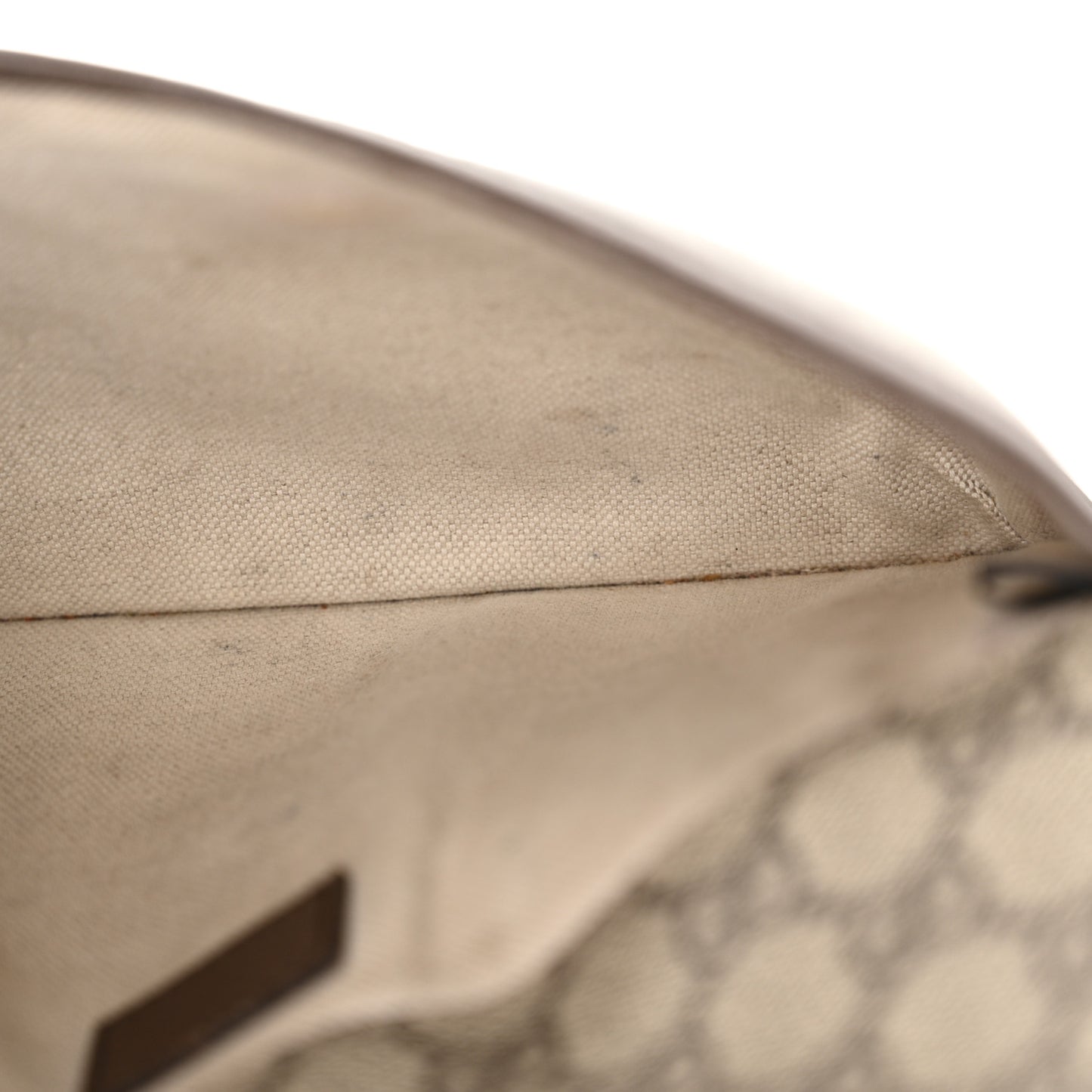 GG Supreme Monogram Web Small Ophidia Belt Bag Brown