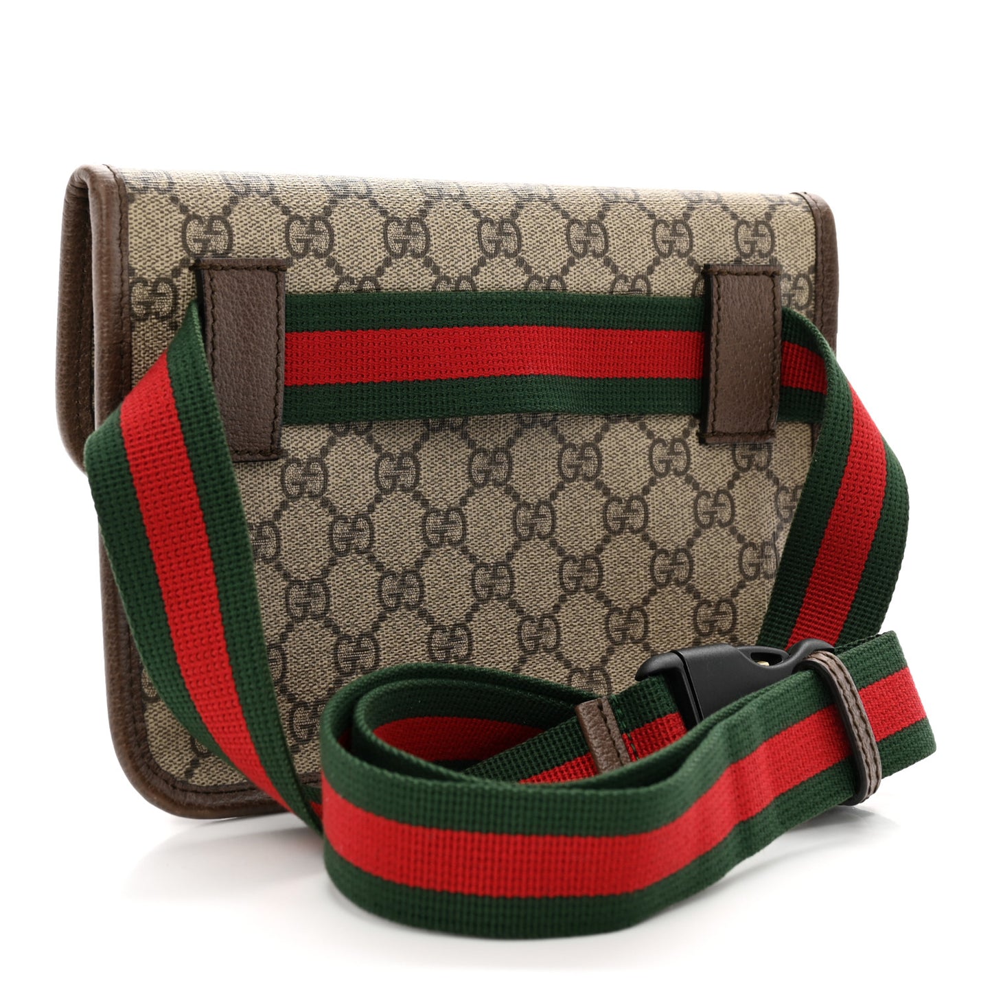 GG Supreme Monogram Neo Vintage Web Belt Bag Brown