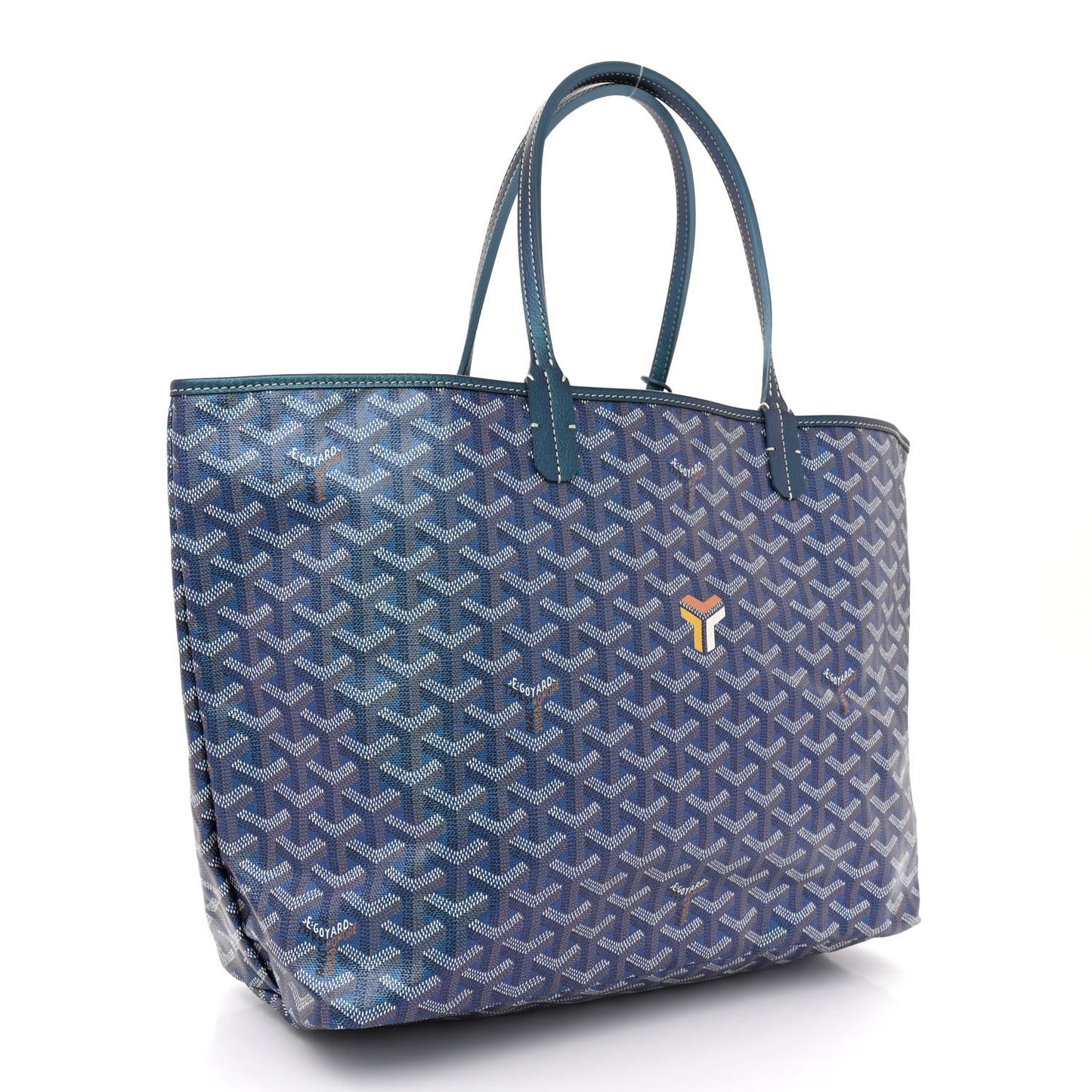 Iridescent Goyardine Saint Louis PM Pearly Blue