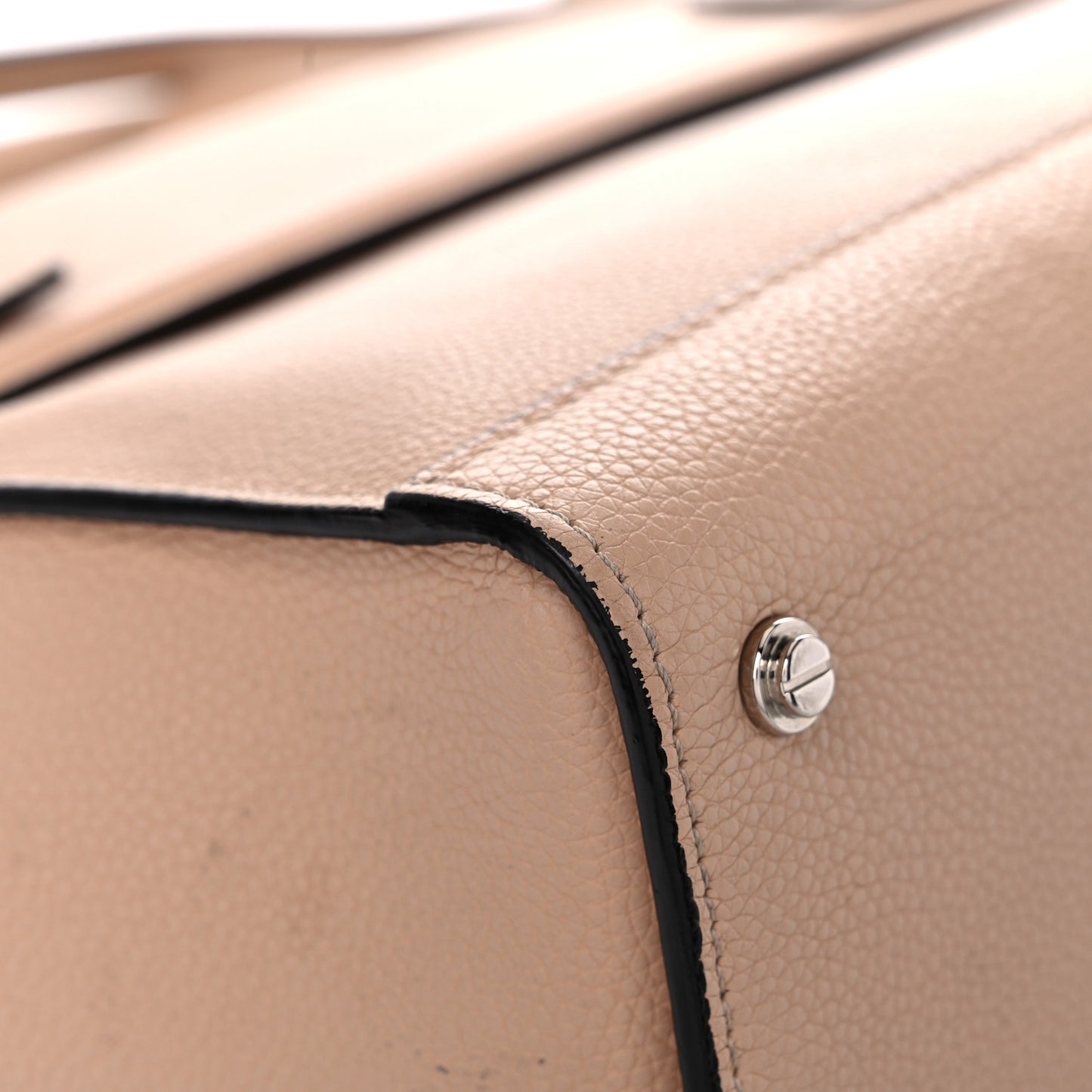 Grained Calfskin Small Horizon Satchel Powder