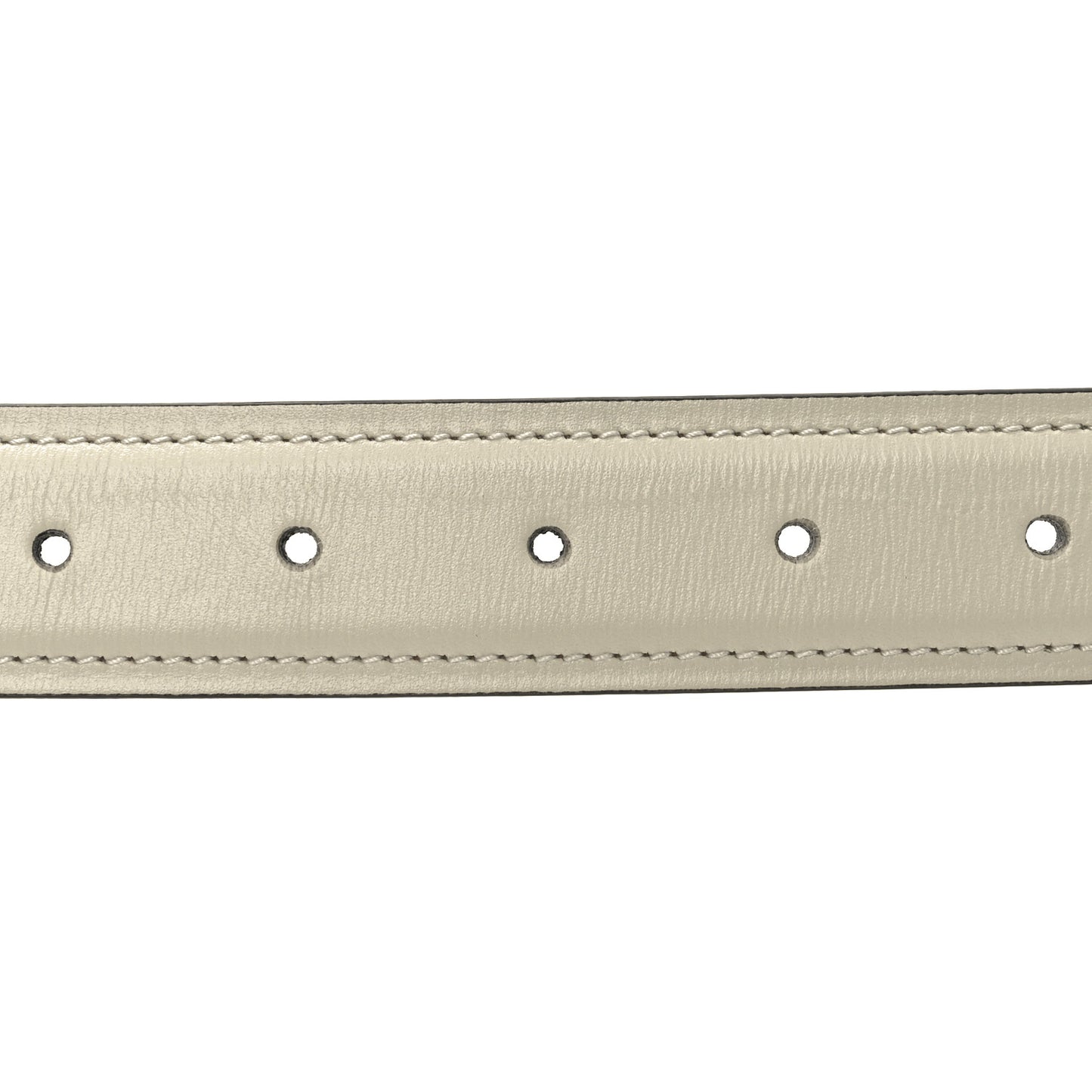 Ciny Lux Calfskin Blondie 30mm Belt 100 40 Mystic White