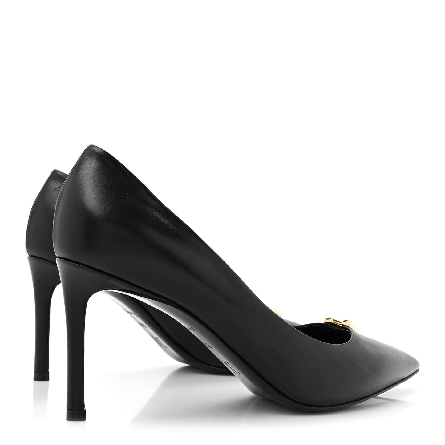 Calfskin Heartbreaker Pumps 39.5 Black