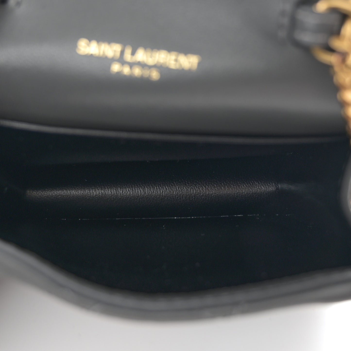 Lambskin Quilted Monogram Micro Gaby Crossbody Bag Storm