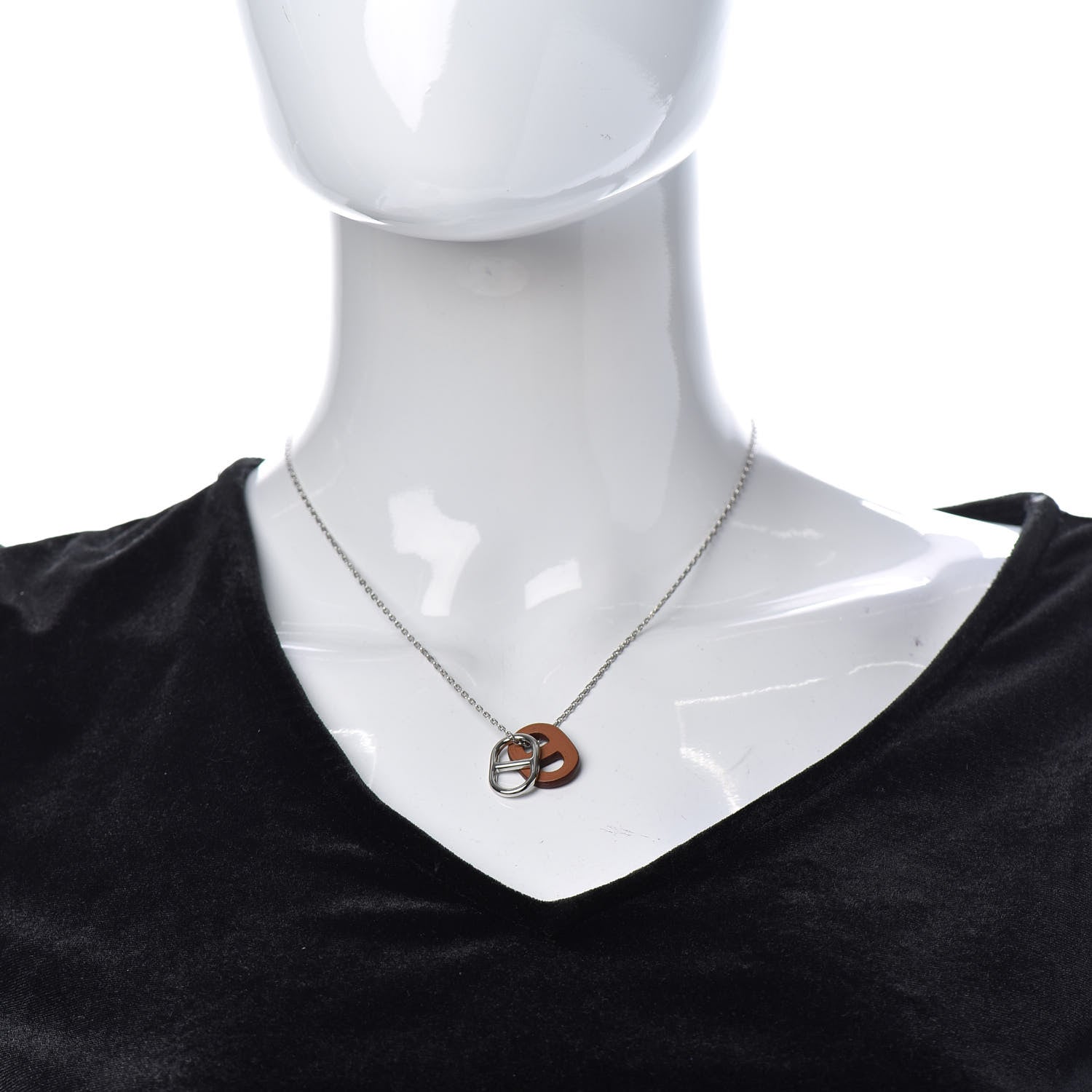Hermes Swift O'Maillon Pendant Necklace Gold 2 of 5