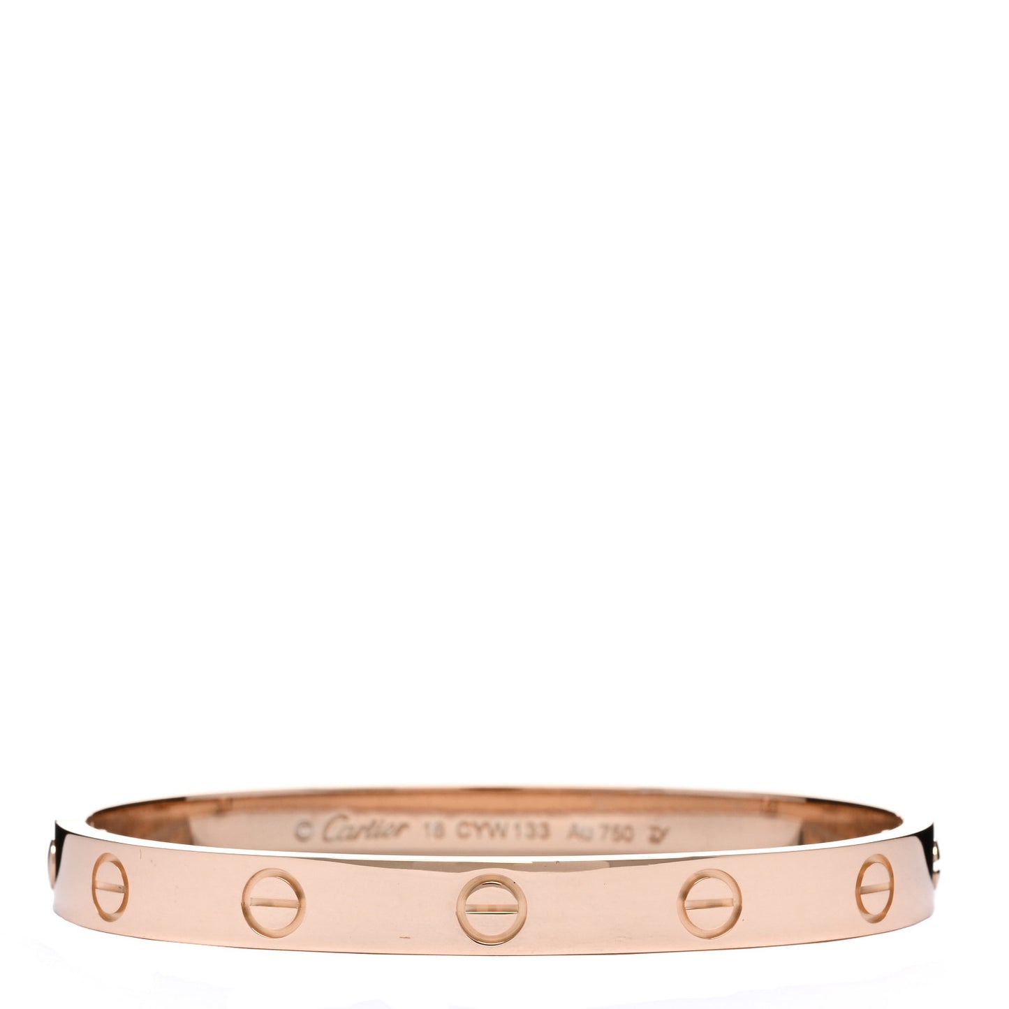 18K Pink Gold LOVE Bracelet 16