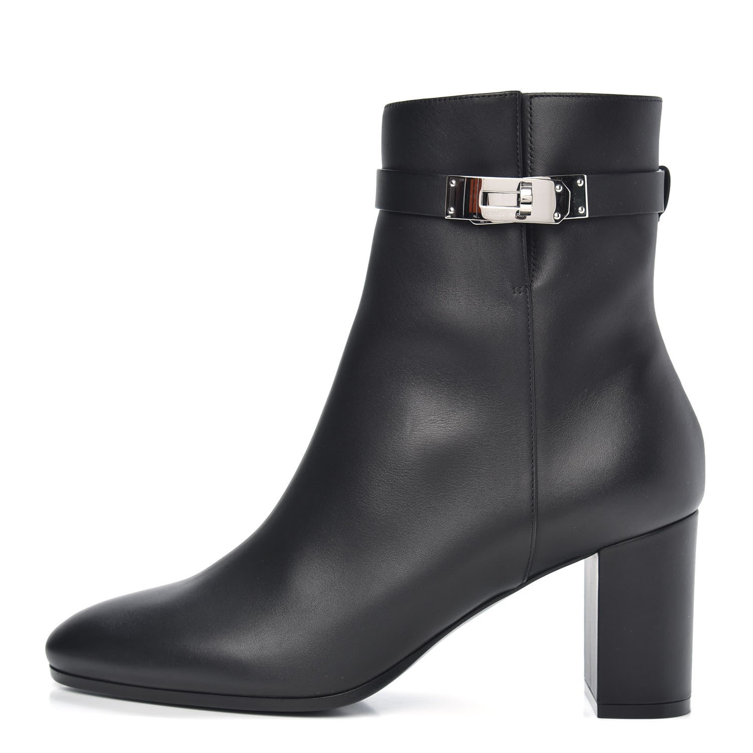 Hermes Calfskin Saint Germain Ankle Boots 39.5 Black 1 of 7