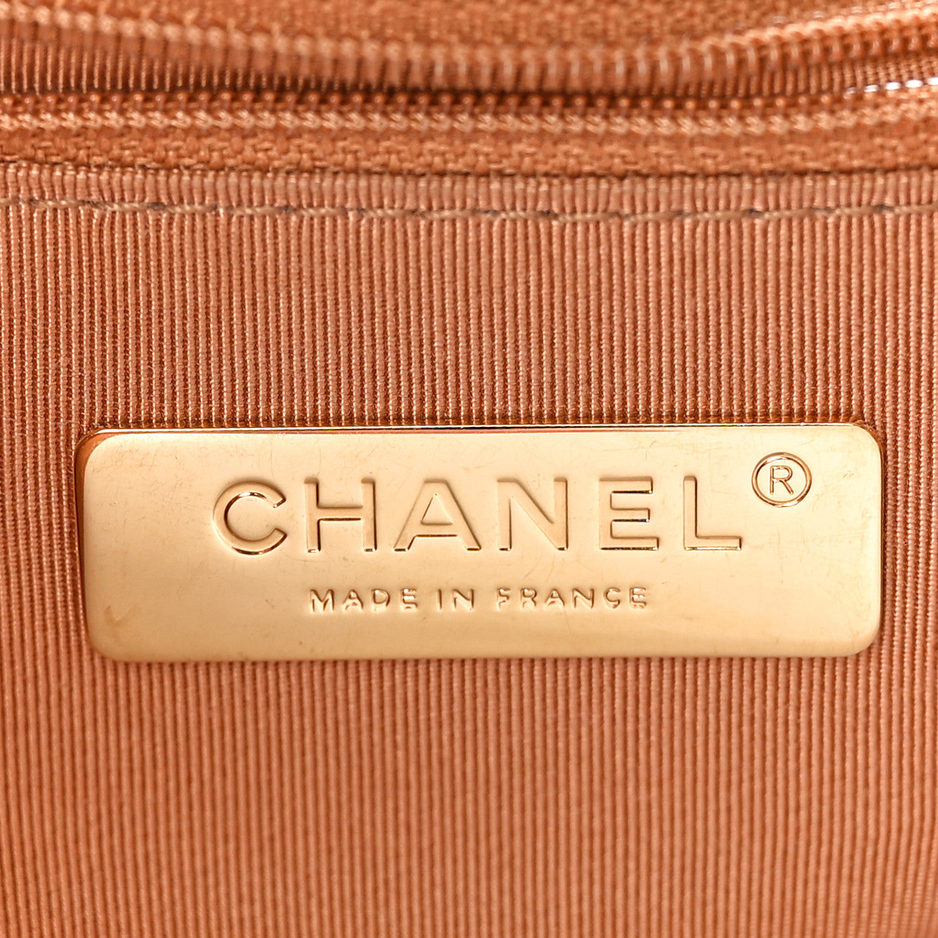 Lambskin Quilted Large Chanel 19 Flap Brown