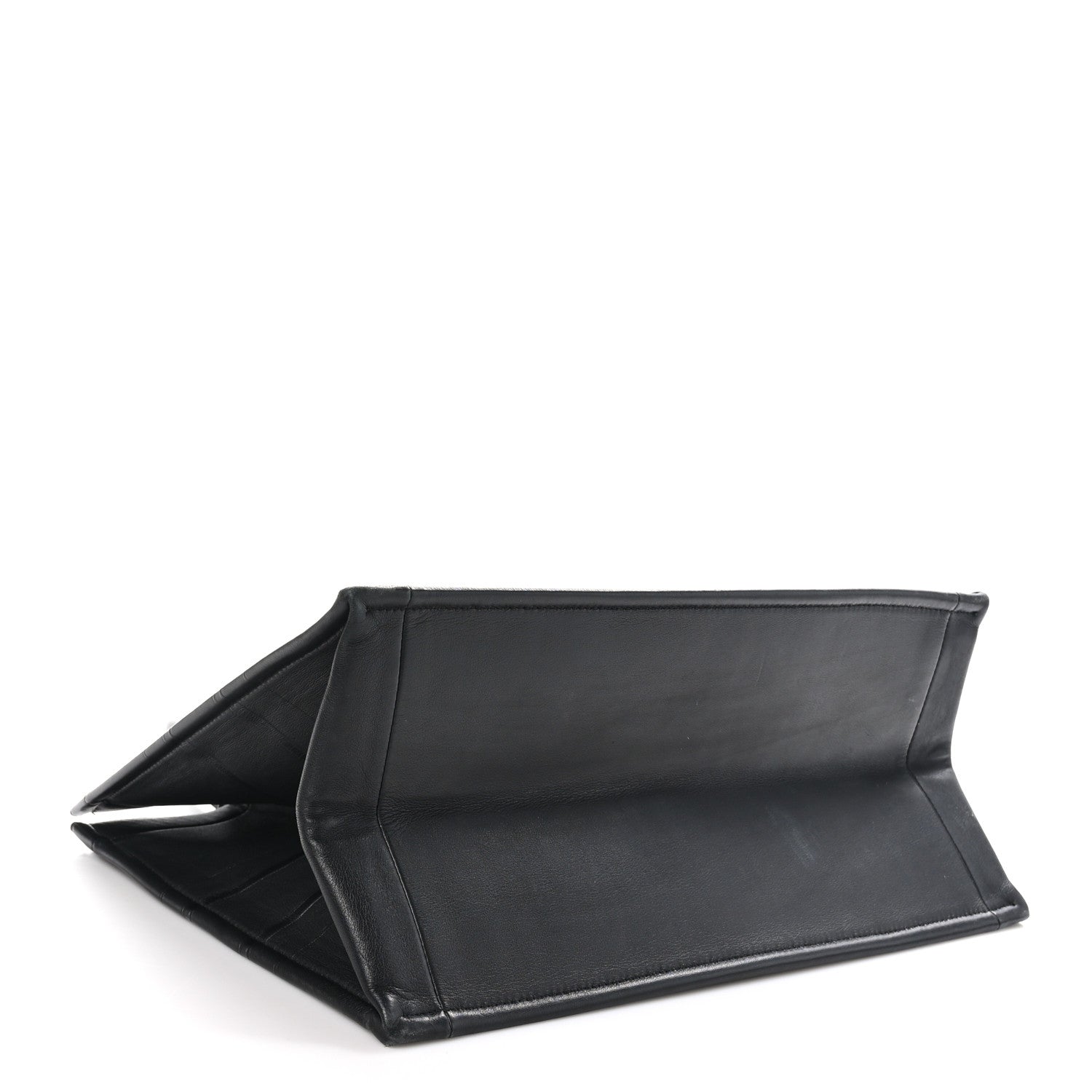 Christian Dior Calfskin Embossed Medium Book Tote Black 4 of 10