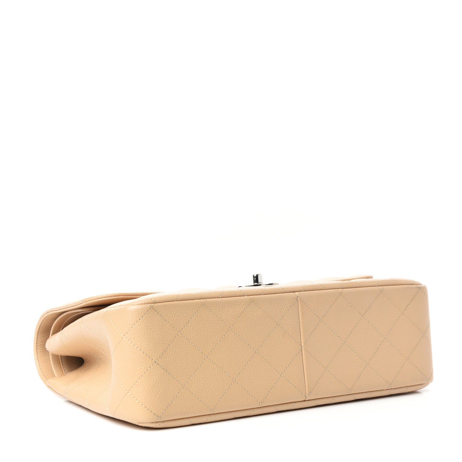 Chanel Caviar Quilted Jumbo Double Flap Beige 4 of 10