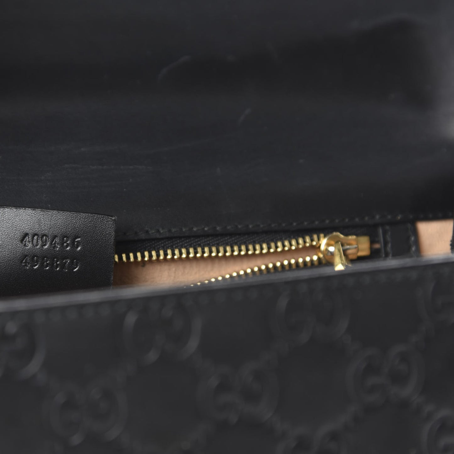 Guccissima Medium Padlock Shoulder Bag Black