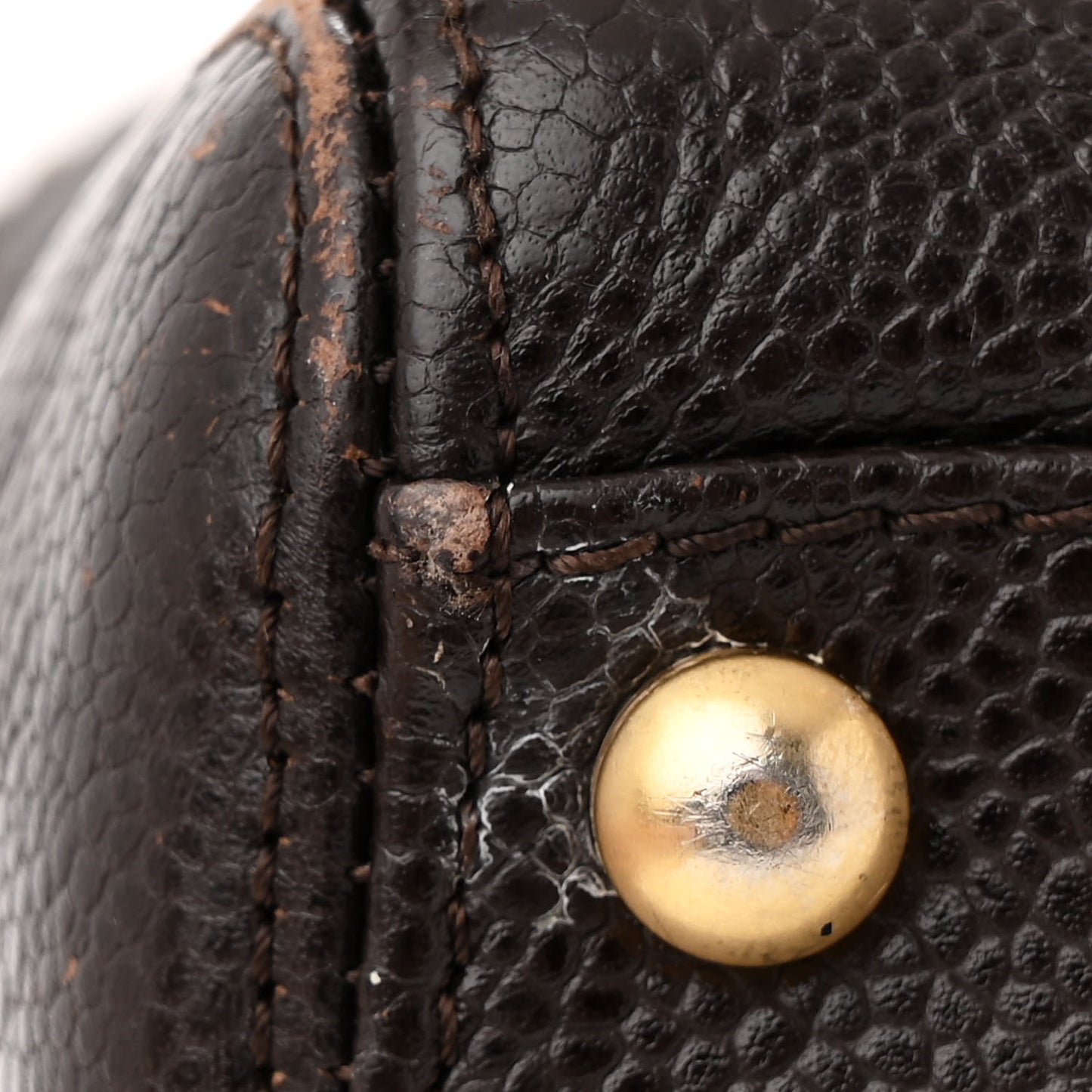 Caviar CC Stitched Medium Hobo Brown