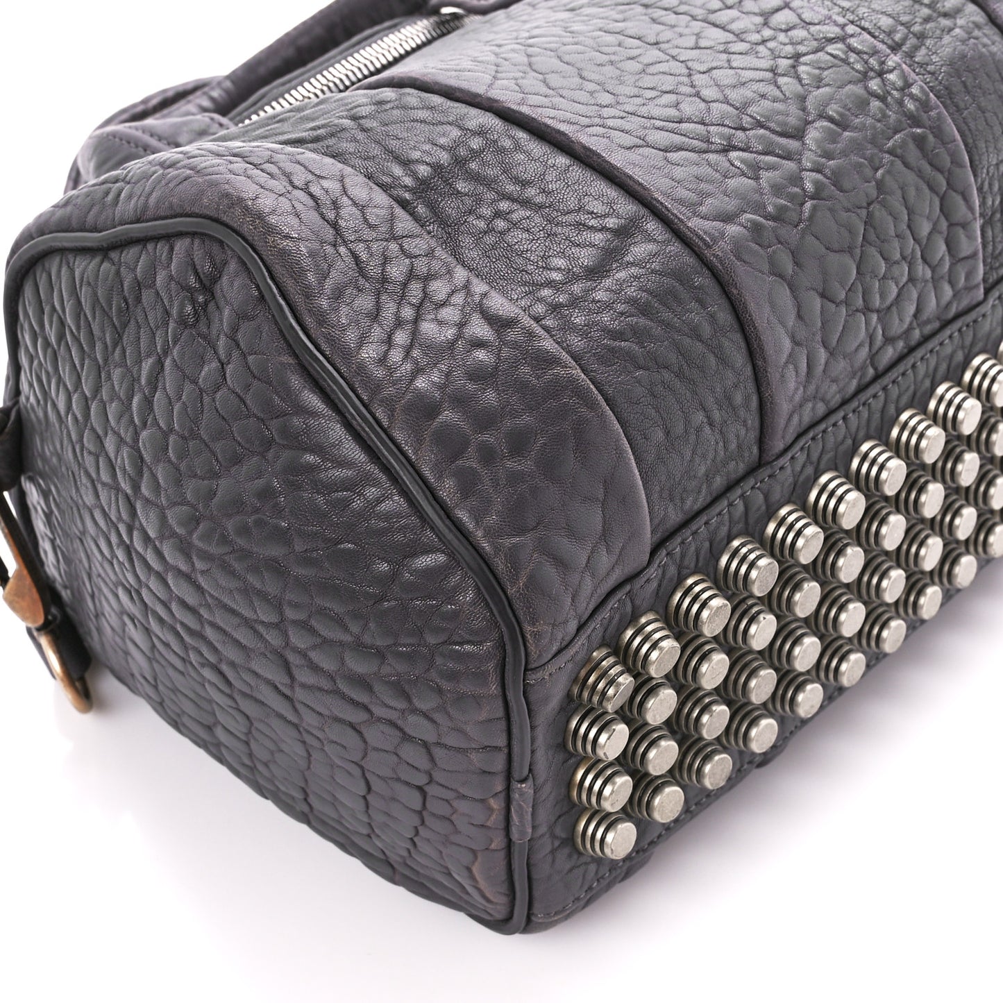 Pebbled Lambskin Rockie Tundra Antique Silver Hardware