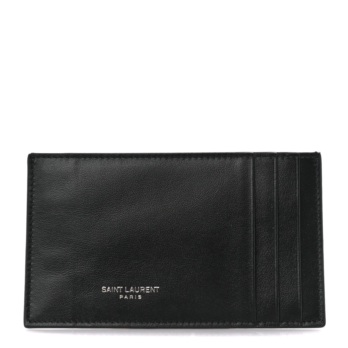Calfskin Crocodile Embossed Monogram Uptown Chain Wallet Black