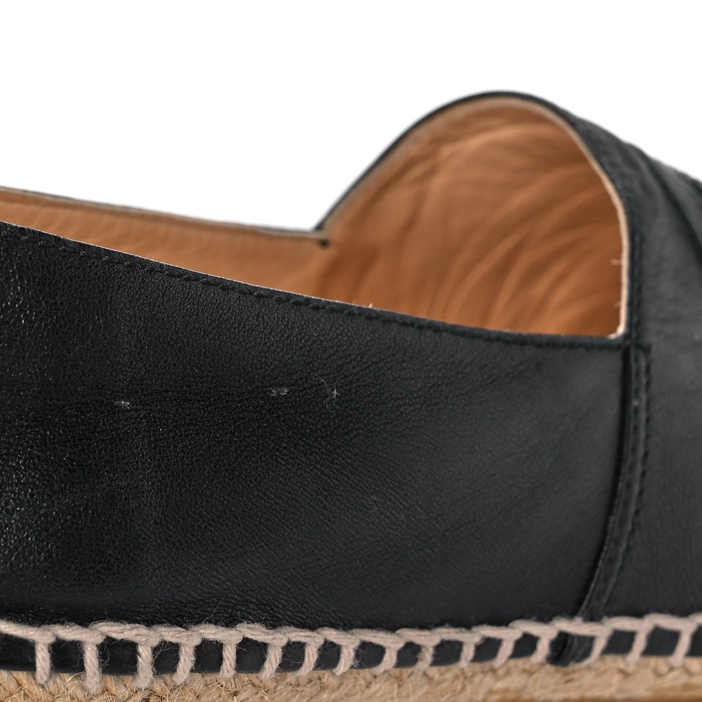 Lambskin CC Espadrilles 37 Black