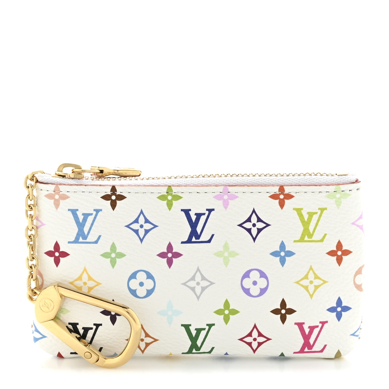 Louis Vuitton LV X TM Monogram Multicolor Key Pouch White 1860851