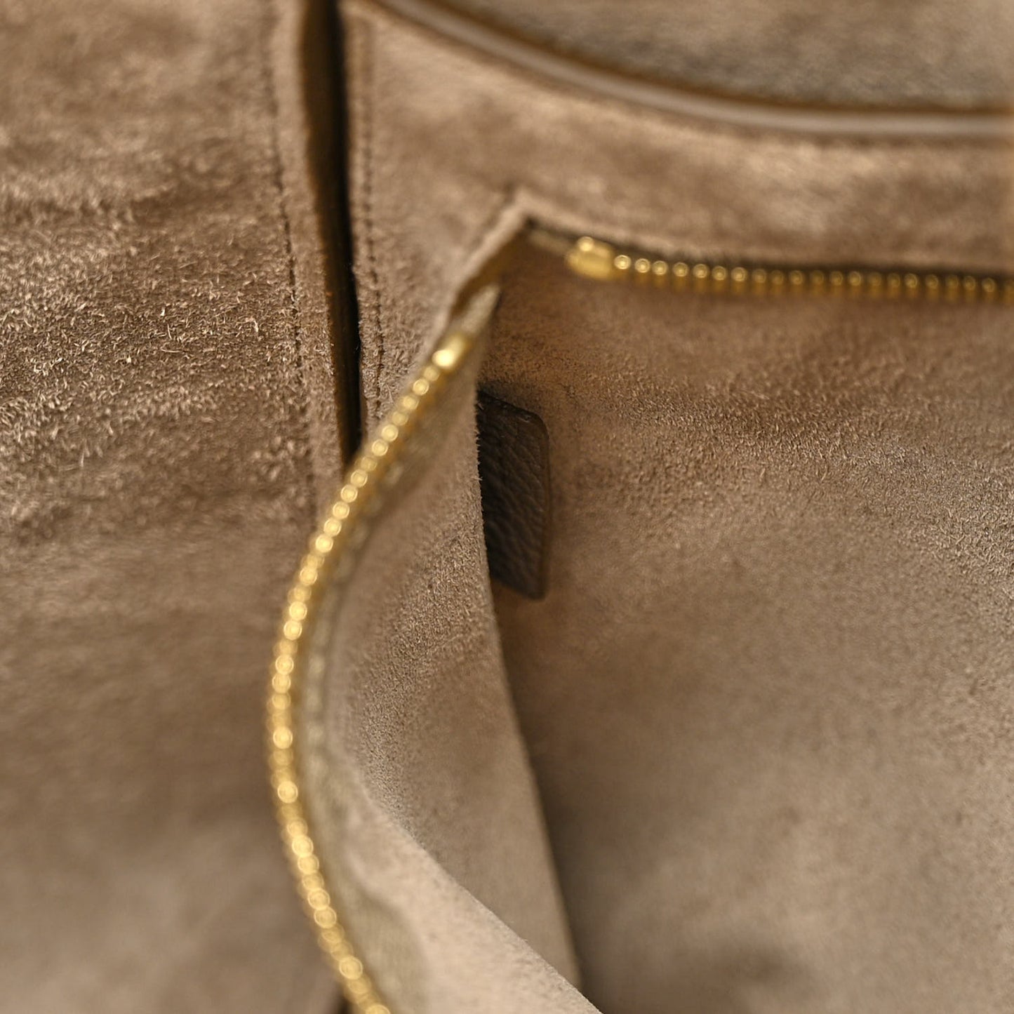Soft Grained Calfskin Sangle Bucket Bag Taupe