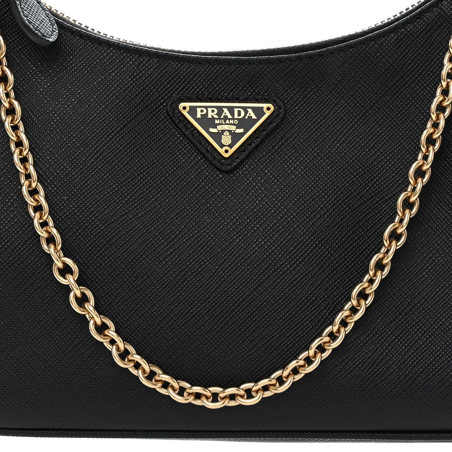 Saffiano Lux Re-Edition 2005 Shoulder Bag Black