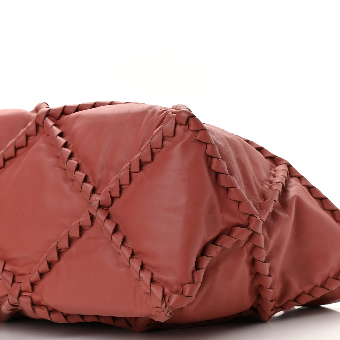 Calfskin Intrecciato Diamond Tote Pompei