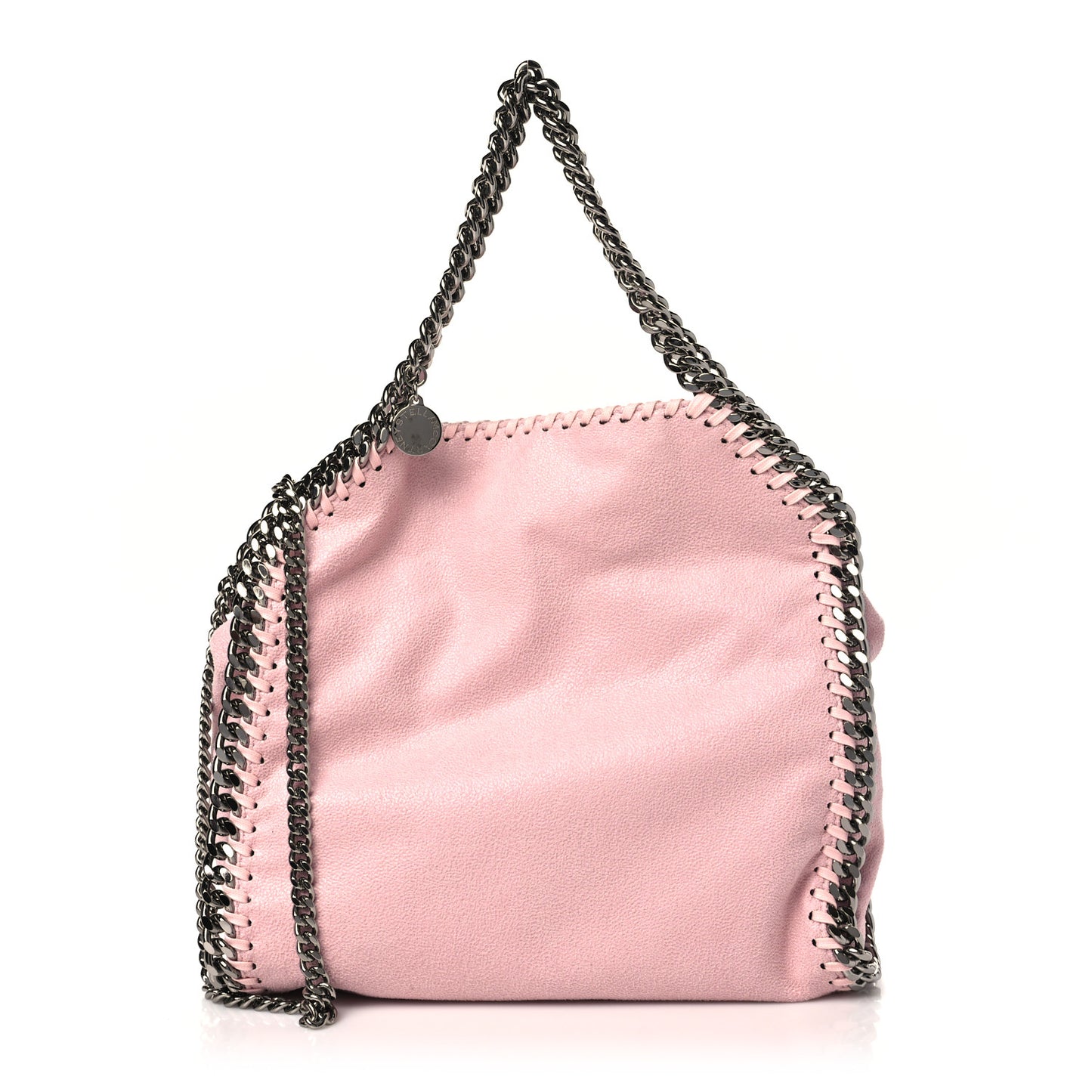 Shaggy Deer Mini Falabella Fold Over Tote Pink