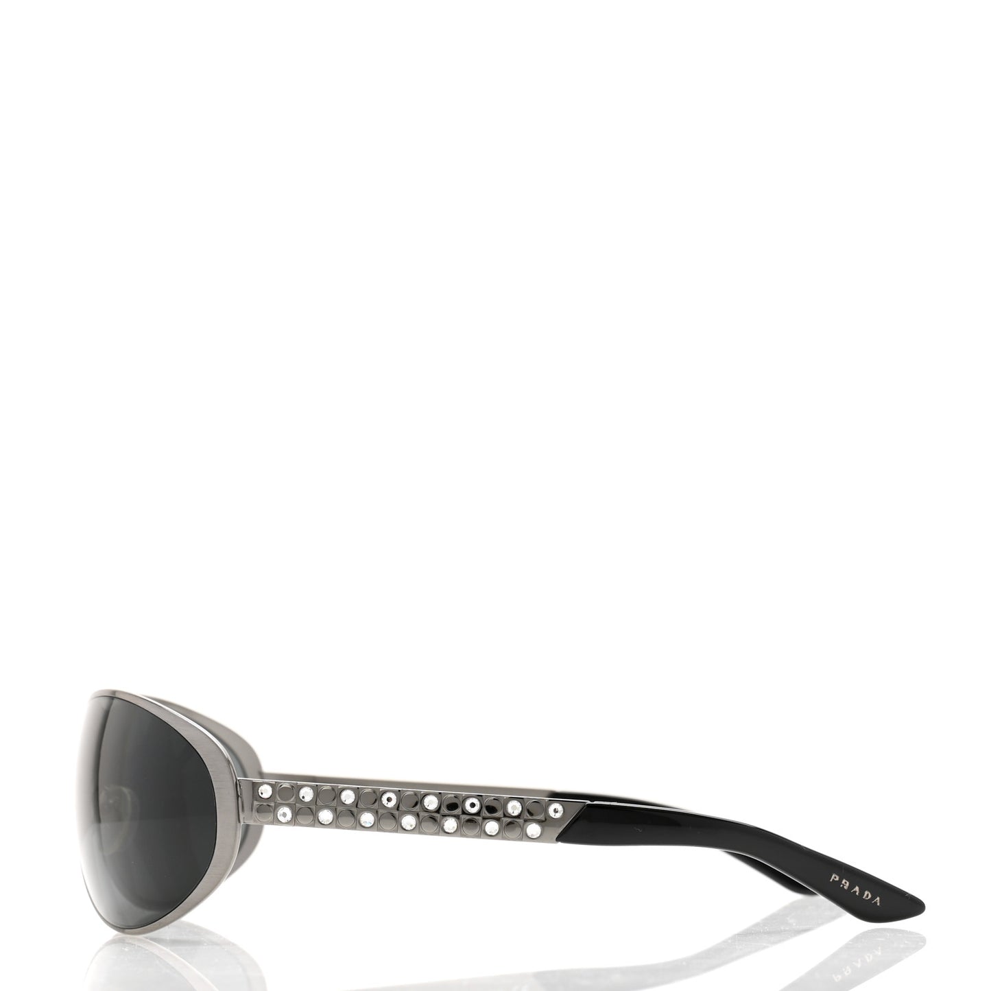 Metal Crystal Sunglasses SPR 59I Black