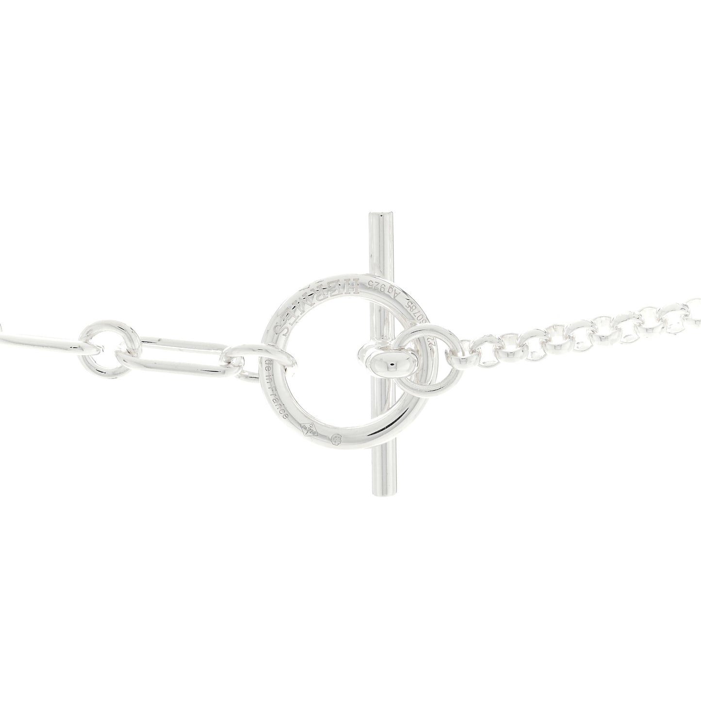 Sterling Silver Chaine d'Ancre Punk Drop Long Necklace